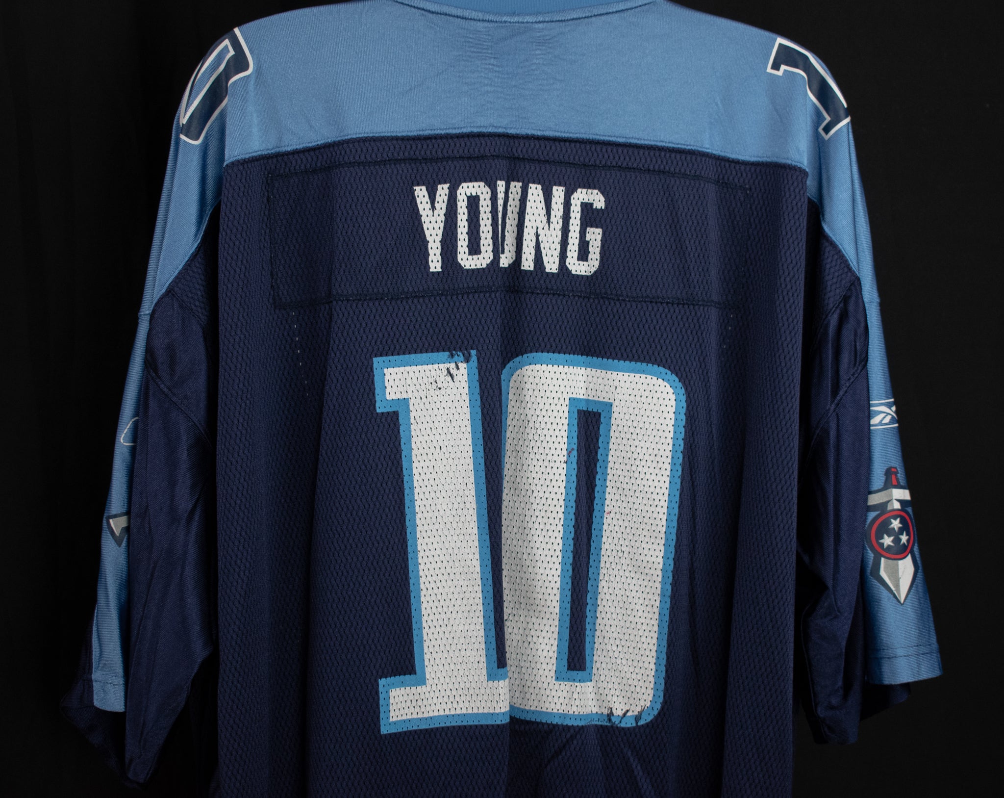 Tennessee Titans 5XL Jersey 10 Vince Young Jersey Authentic Reebok Blue NFL Football