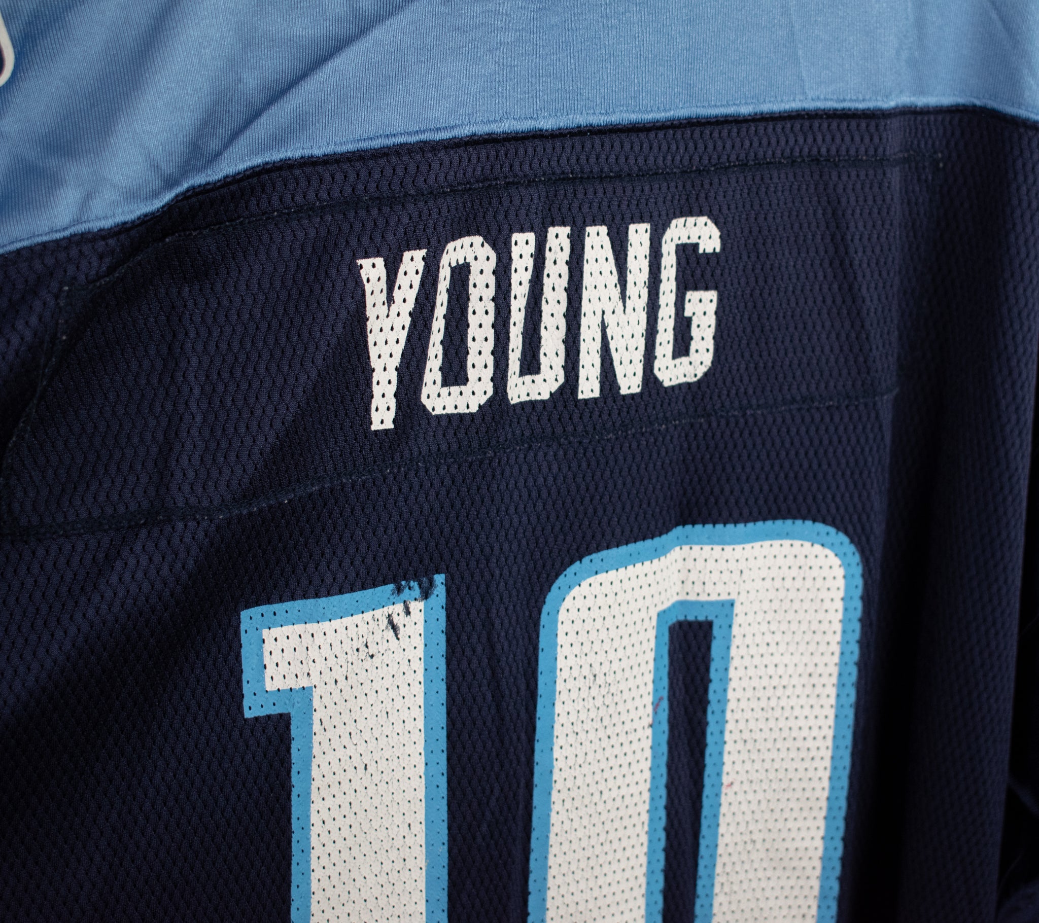 Tennessee Titans 5XL Jersey 10 Vince Young Jersey Authentic Reebok Blue NFL Football
