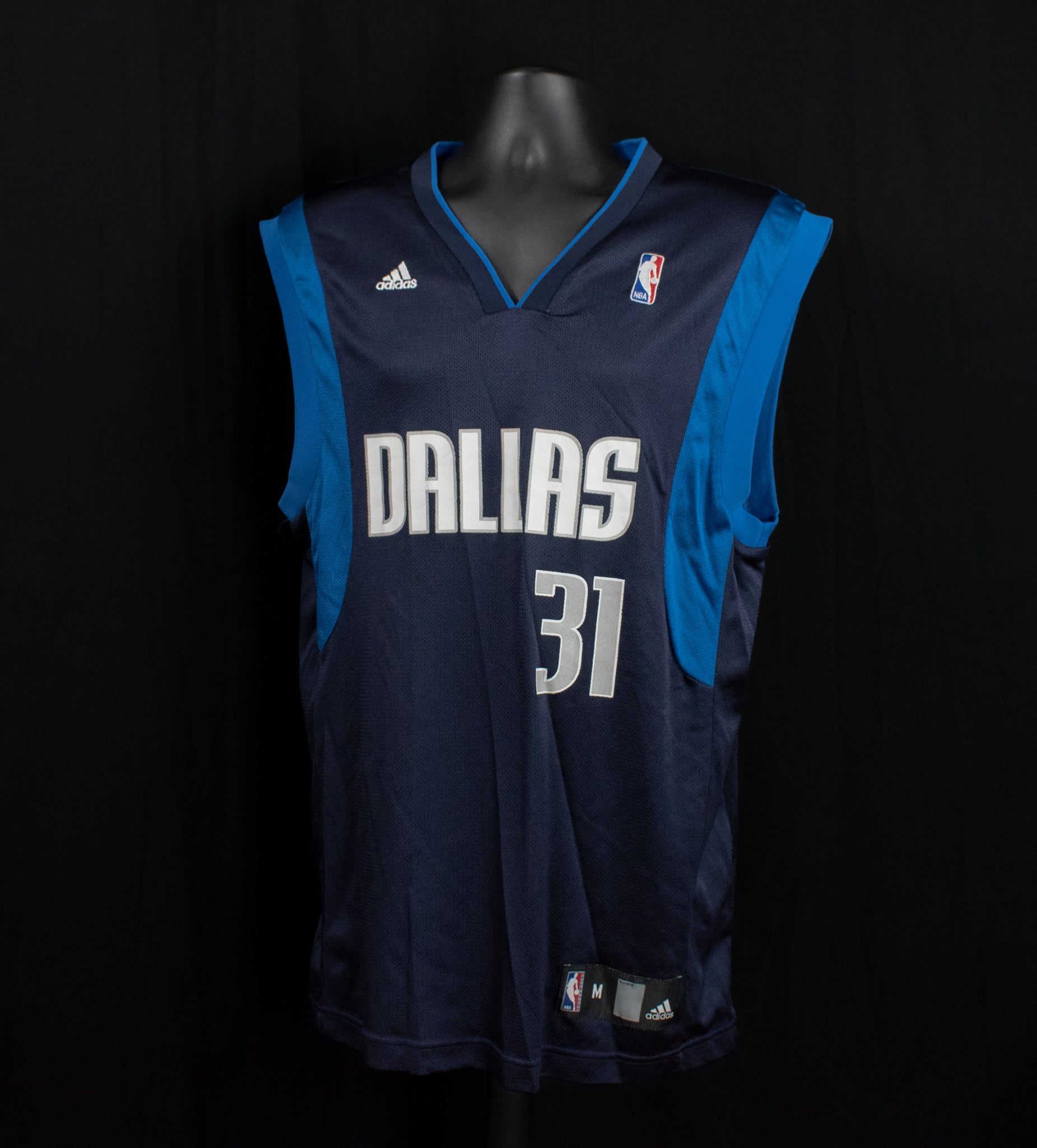 Dallas Mavericks NBA Jersey Medium Adidas Jason Terry 31 Authentic Adult Jersey Blue