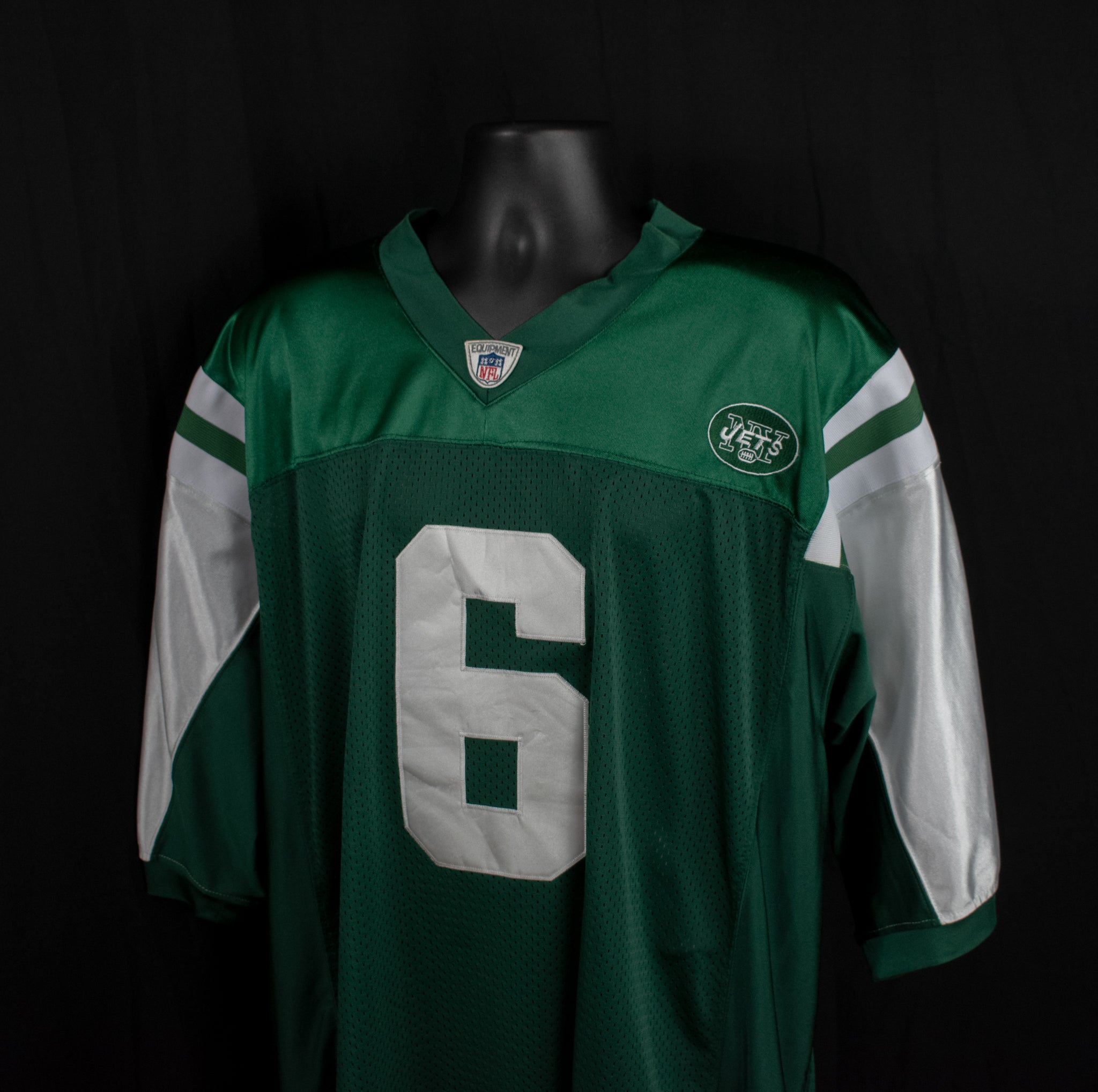 New York Jets On Field Jersey 6 Authentic NFL Jersey Mark Sanchez Used Size 56 Reebok