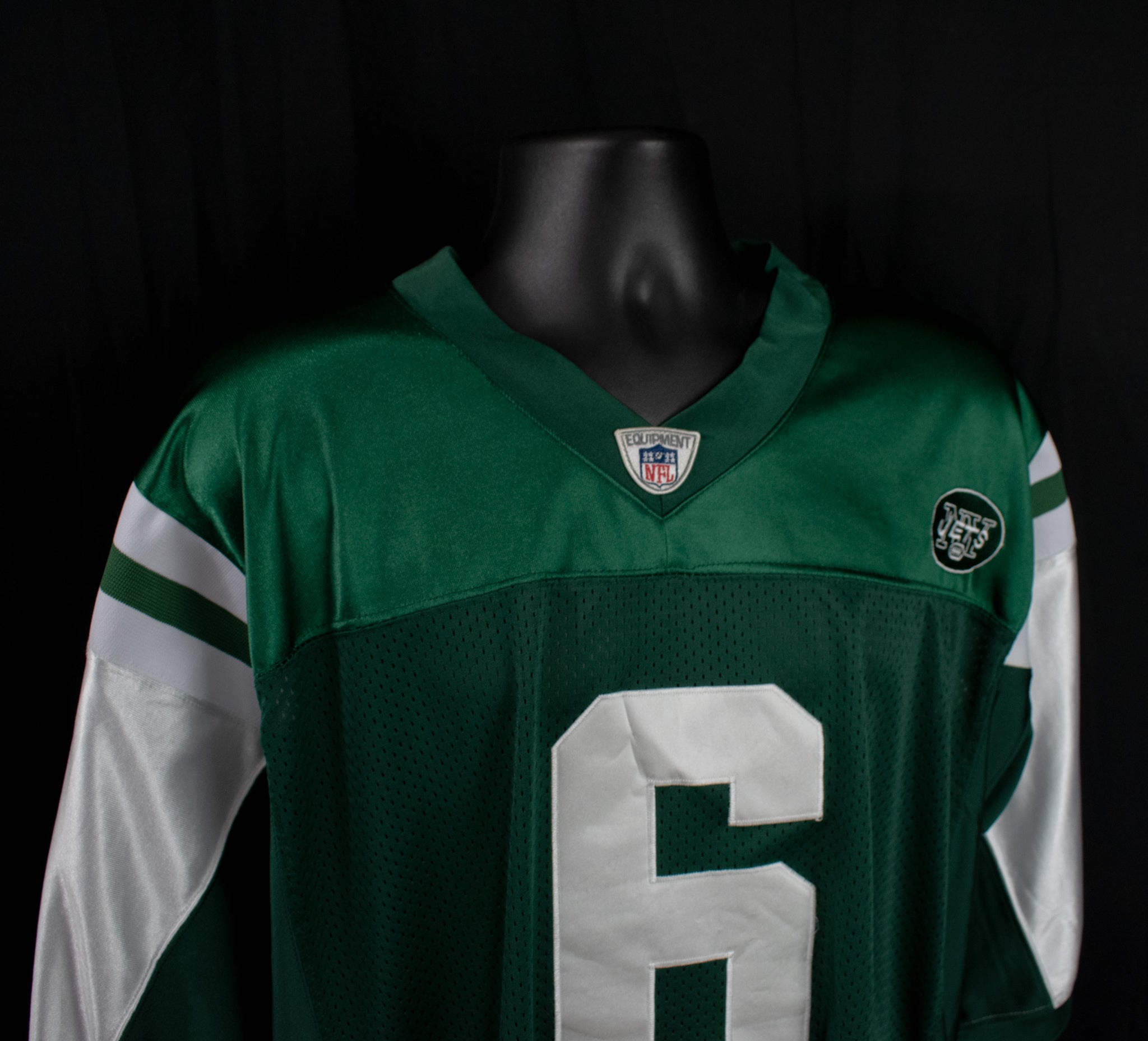 New York Jets On Field Jersey 6 Authentic NFL Jersey Mark Sanchez Used Size 56 Reebok