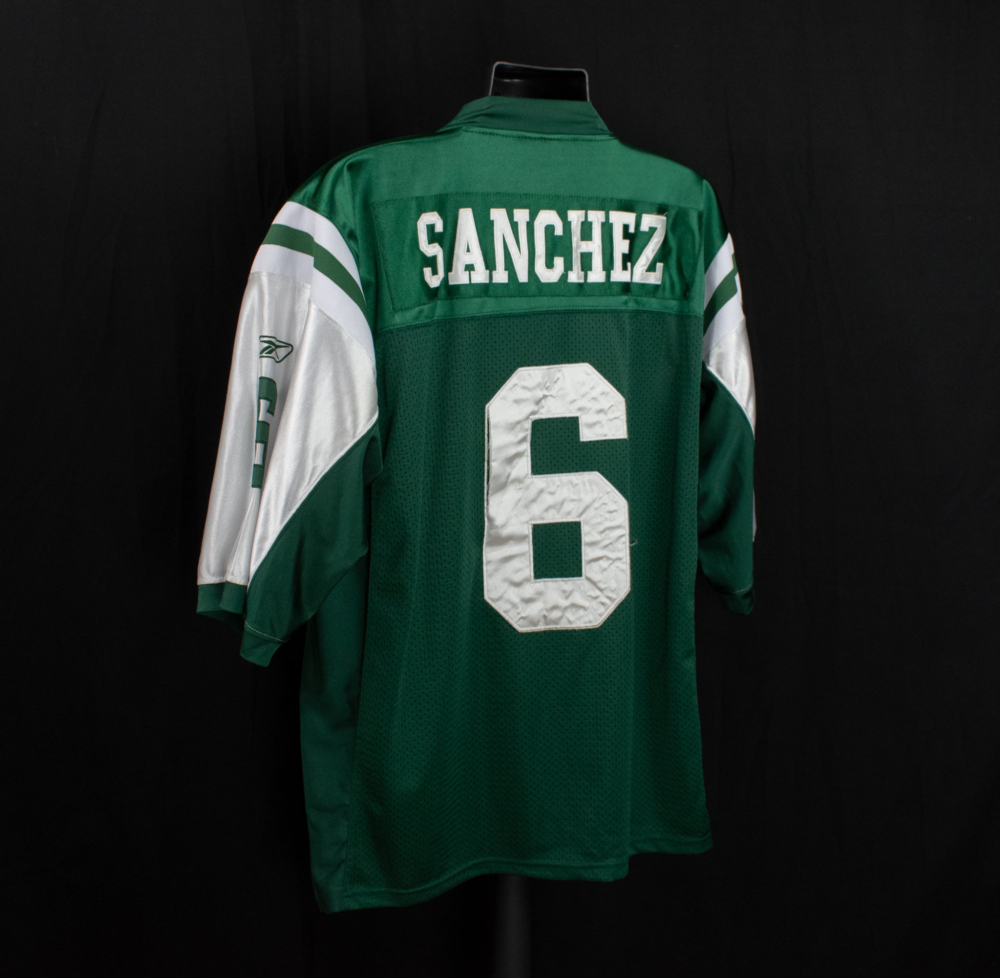 New York Jets On Field Jersey 6 Authentic NFL Jersey Mark Sanchez Used Size 56 Reebok