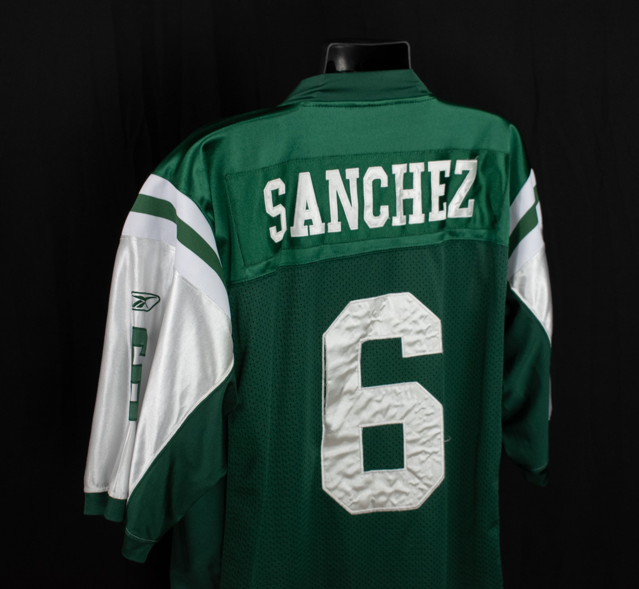 New York Jets On Field Jersey 6 Authentic NFL Jersey Mark Sanchez Used Size 56 Reebok