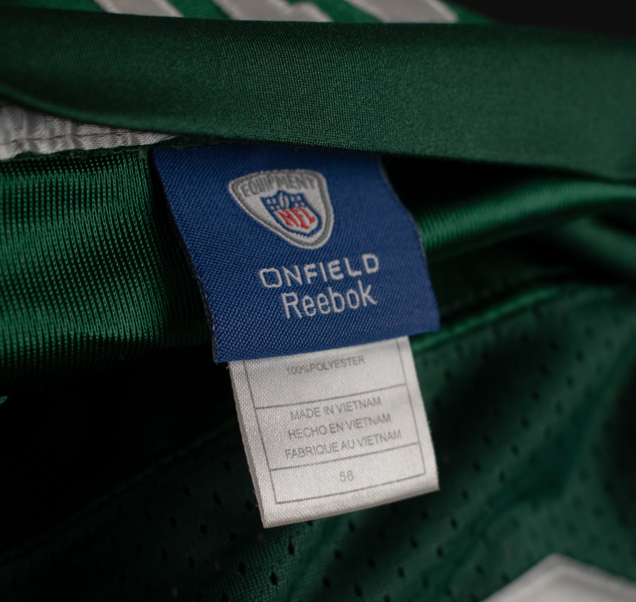 New York Jets On Field Jersey 6 Authentic NFL Jersey Mark Sanchez Used Size 56 Reebok