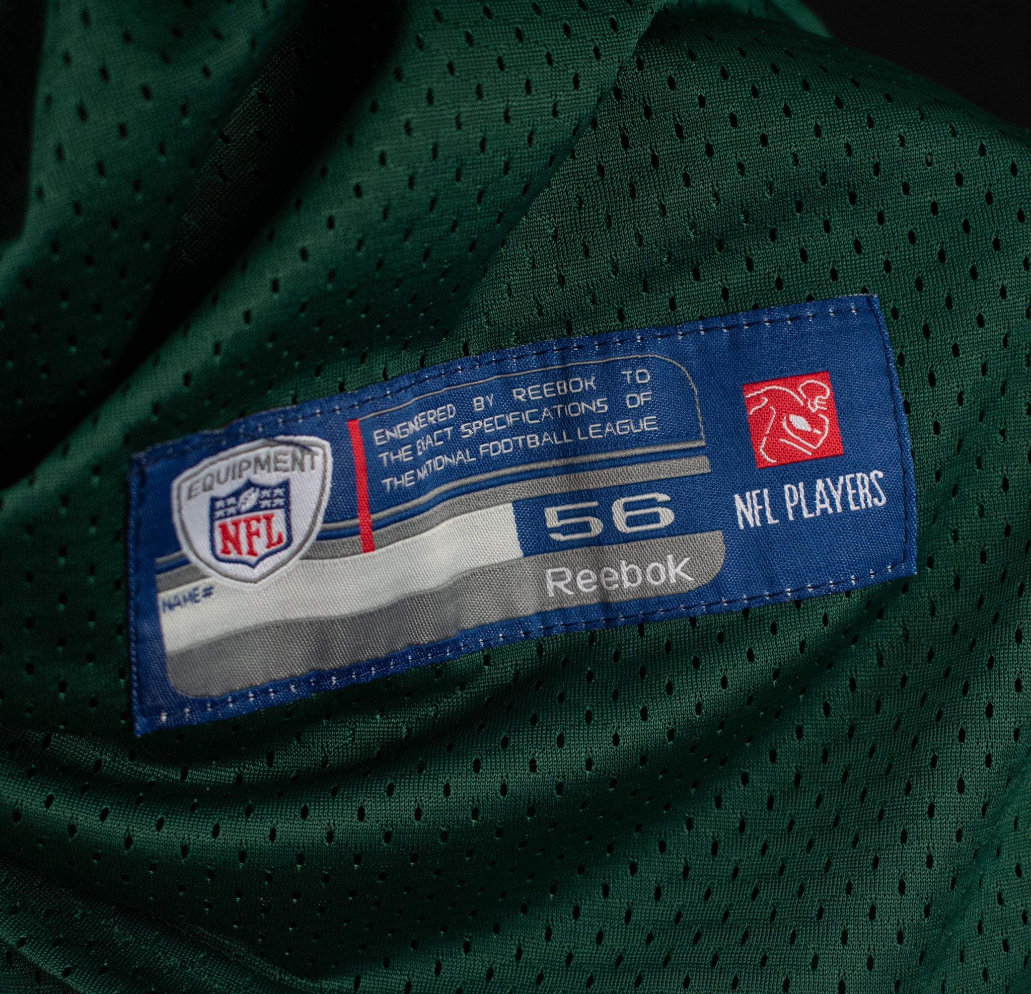 New York Jets On Field Jersey 6 Authentic NFL Jersey Mark Sanchez Used Size 56 Reebok
