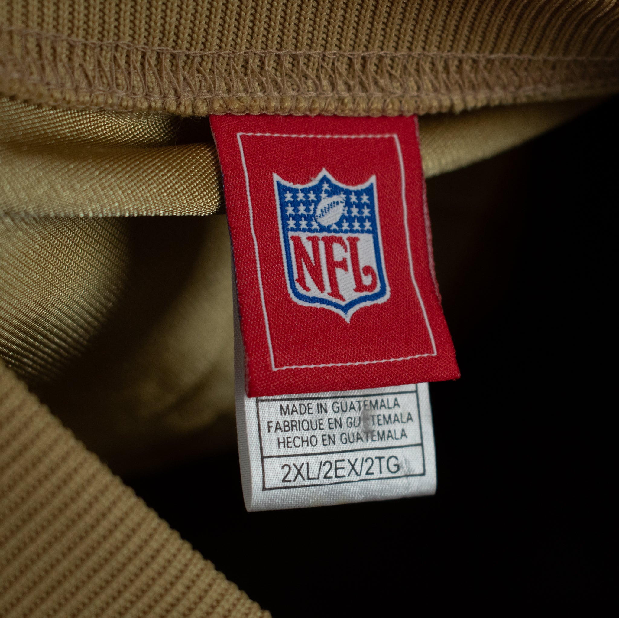 St.Rams NFL Jersey Gold 2XL Used Plain jersey Authentic NFL Branded Mens