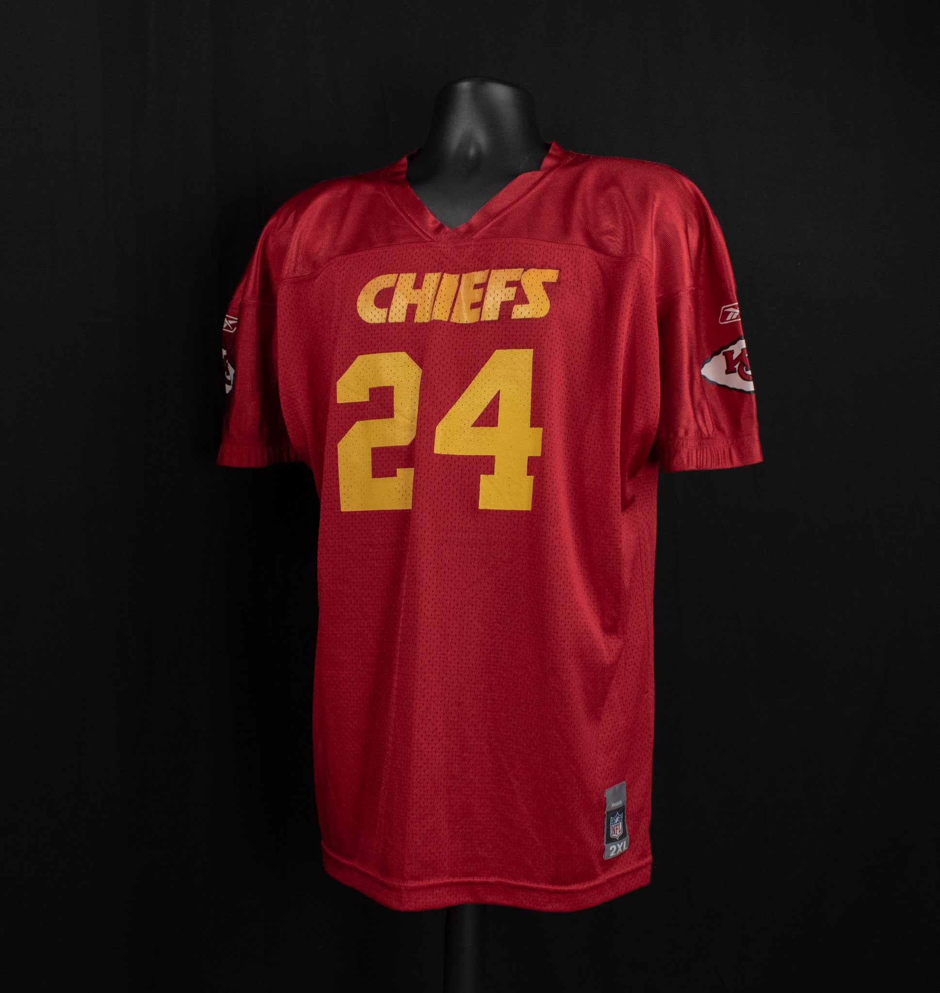 Kansas City Chiefs Jersey 24 Red Reebok  2XL Women Jersey