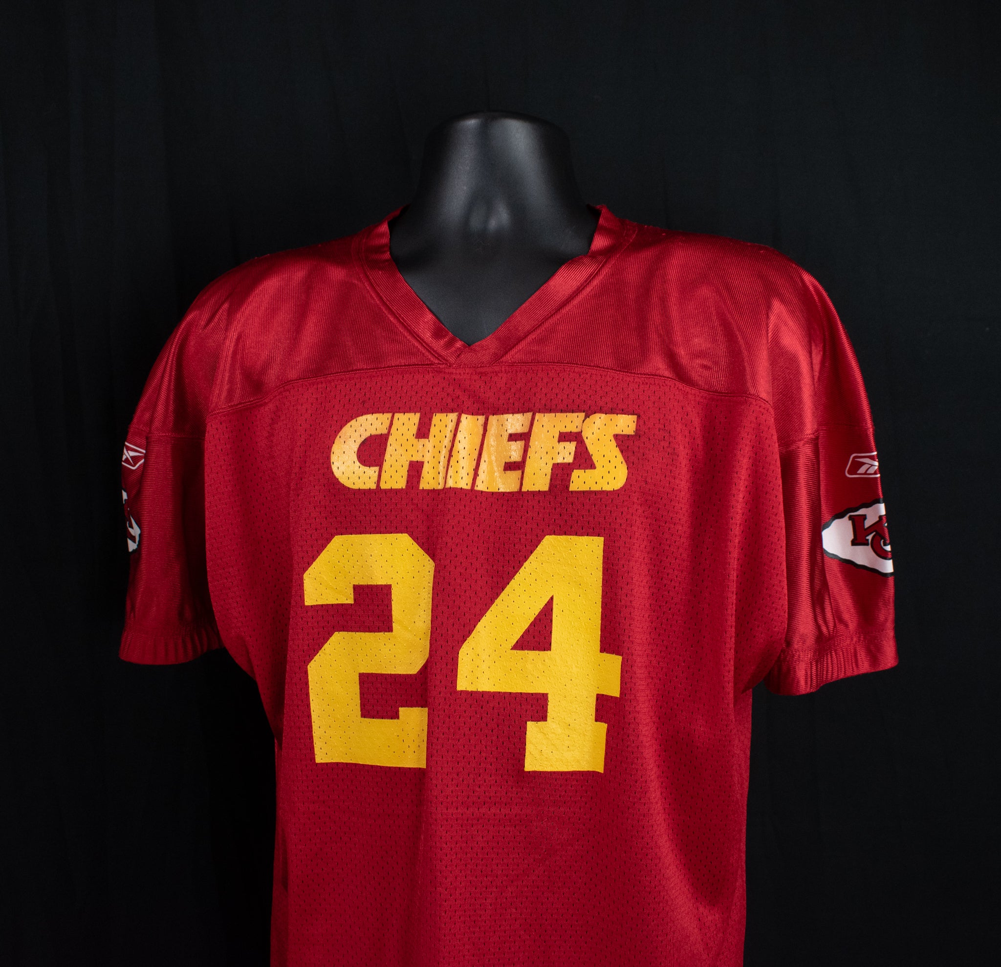 Kansas City Chiefs Jersey 24 Red Reebok 2XL Women Jersey