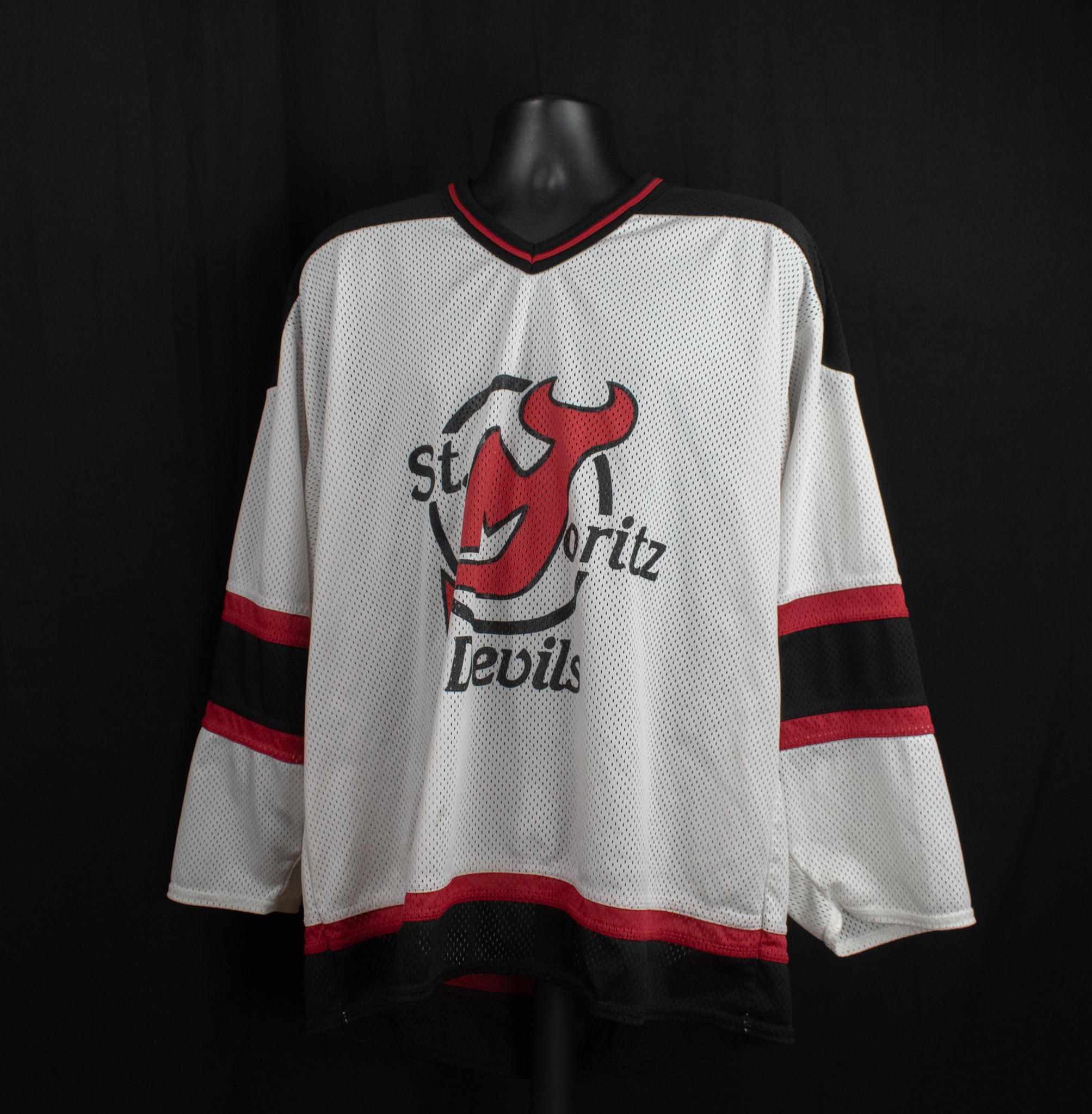 Saint Ortiz Devils Hockey Jersey Large 9 White Red Black Used Adult Mens Vintage Hockey