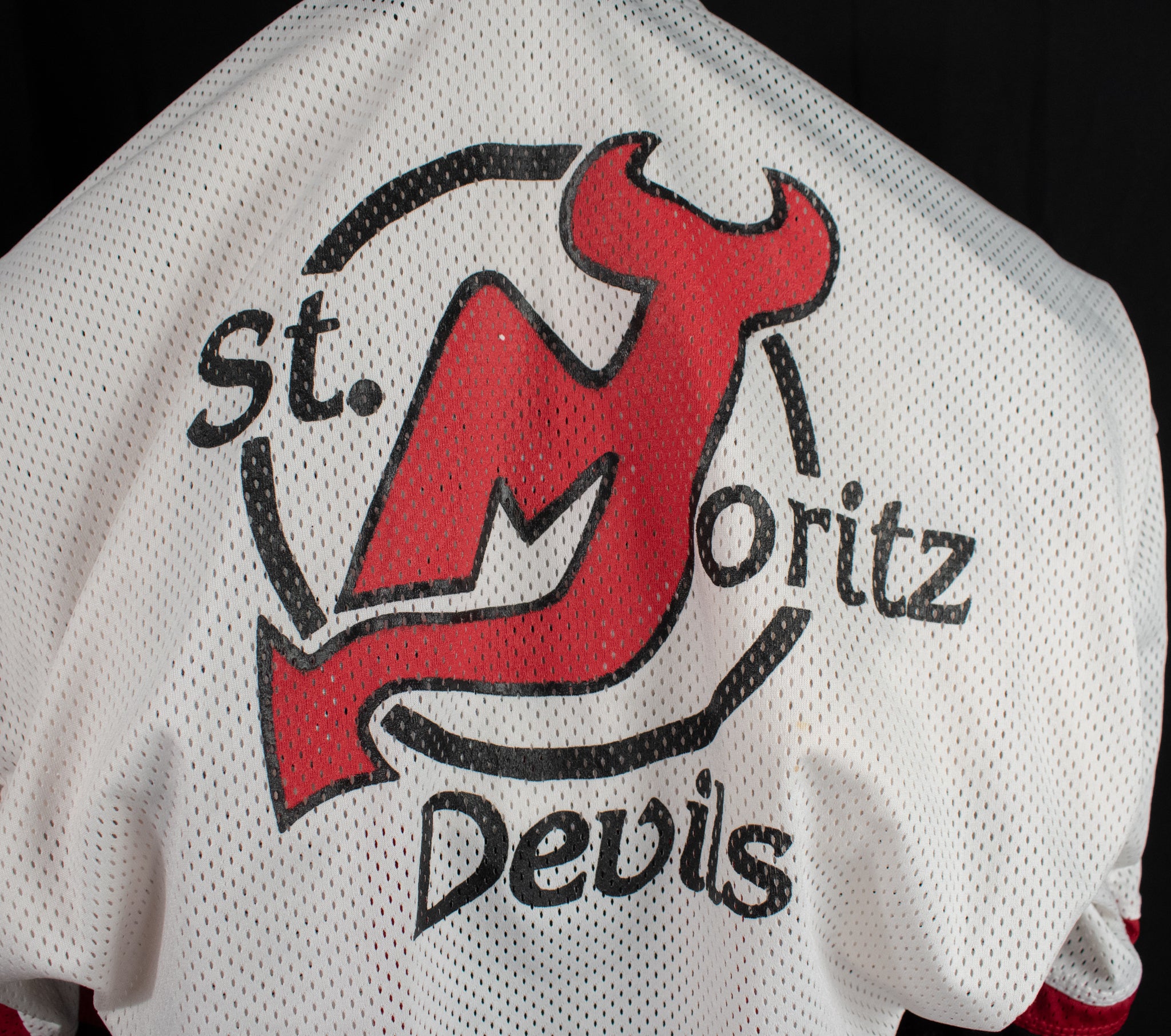 Saint Ortiz Devils Hockey Jersey Large 9 White Red Black Used Adult Mens Vintage Hockey