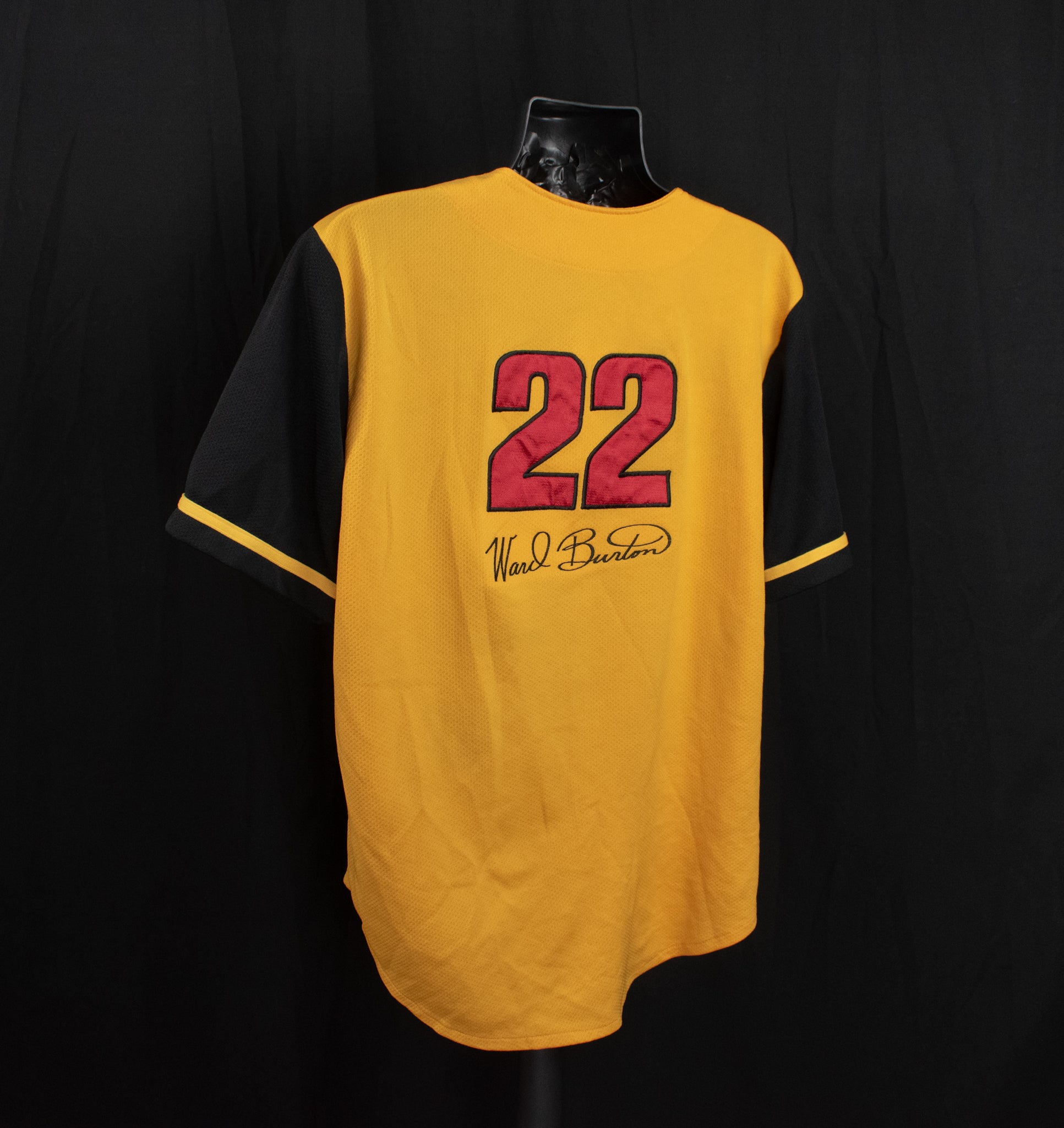 Ward Burton Nascar CAT Button Up Yellow Jersey NASCAR Racing Vintage Shirt Yellow 22