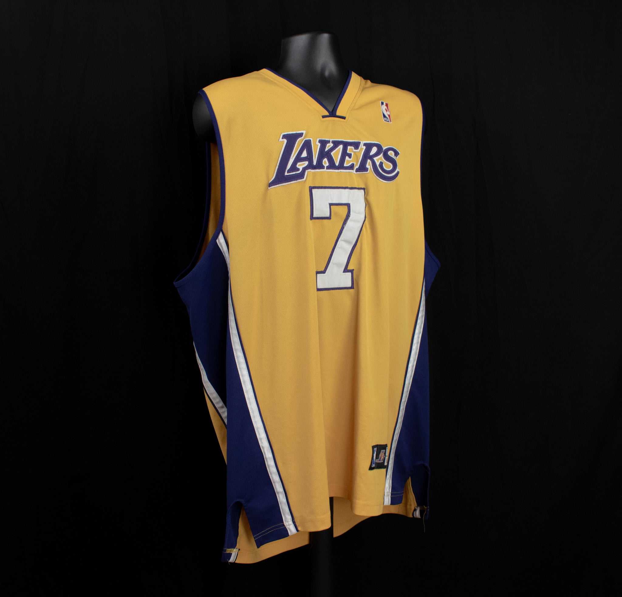 Los Angeles Lakers Jersey NBA Authentic Lamar Odom 7 Adidas Men Size 60 Vintage 3XL