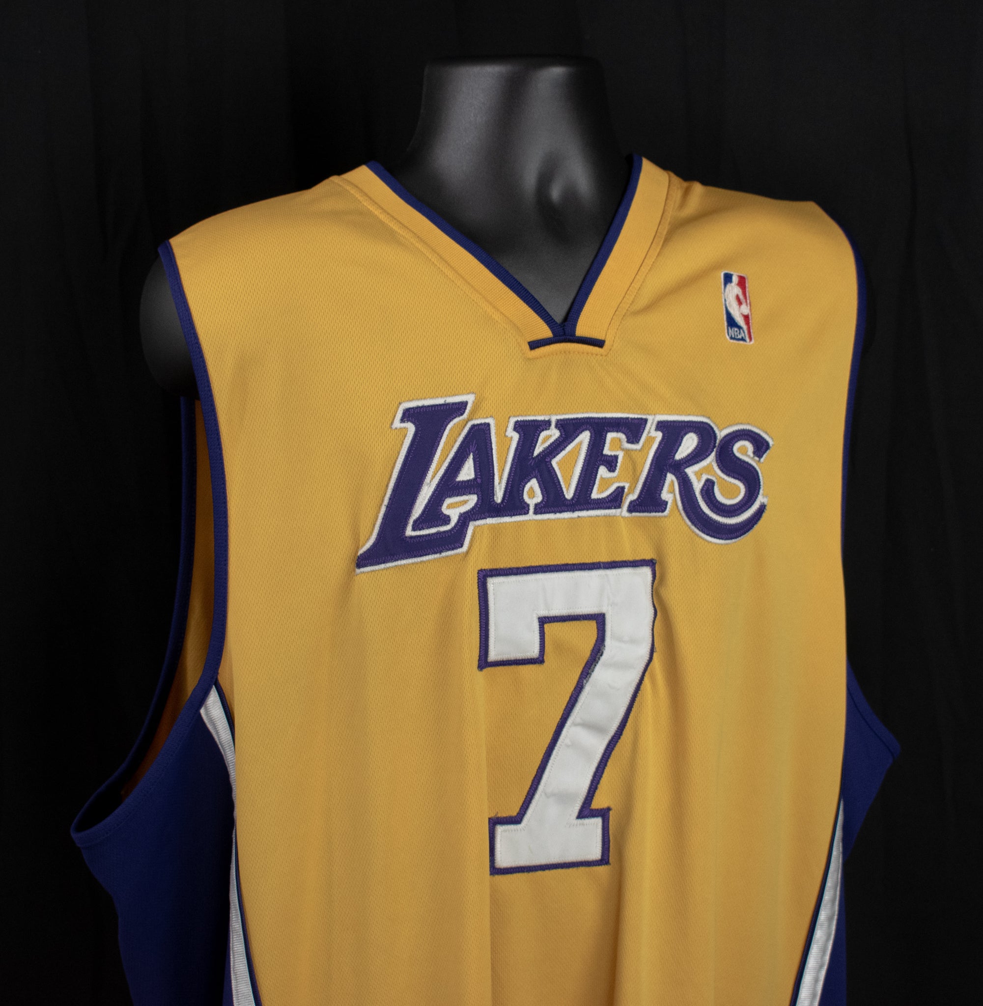 Los Angeles Lakers Jersey NBA Authentic Lamar Odom 7 Adidas Men Size 60 Vintage 3XL