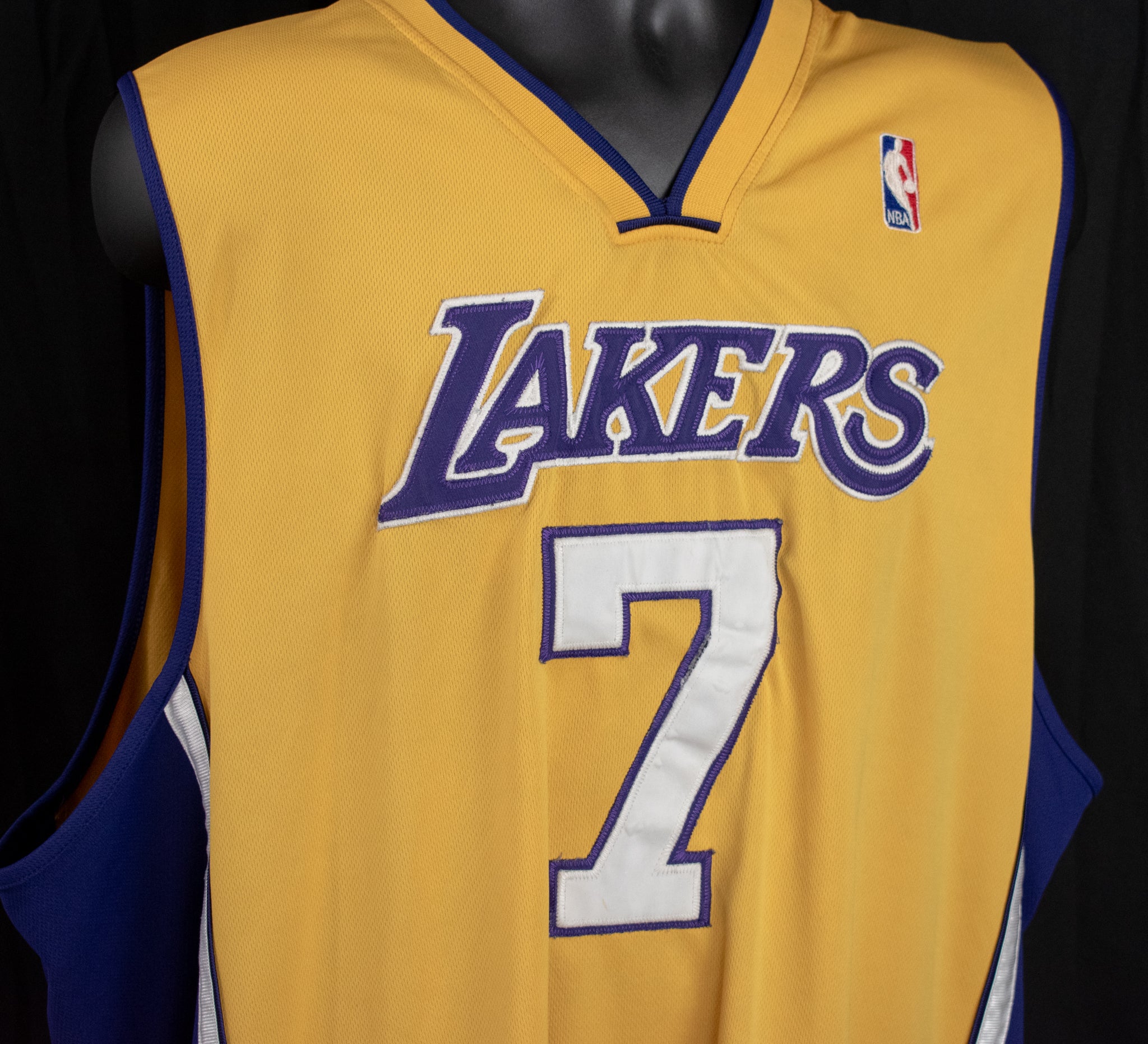 Los Angeles Lakers Jersey NBA Authentic Lamar Odom 7 Adidas Men Size 60 Vintage 3XL