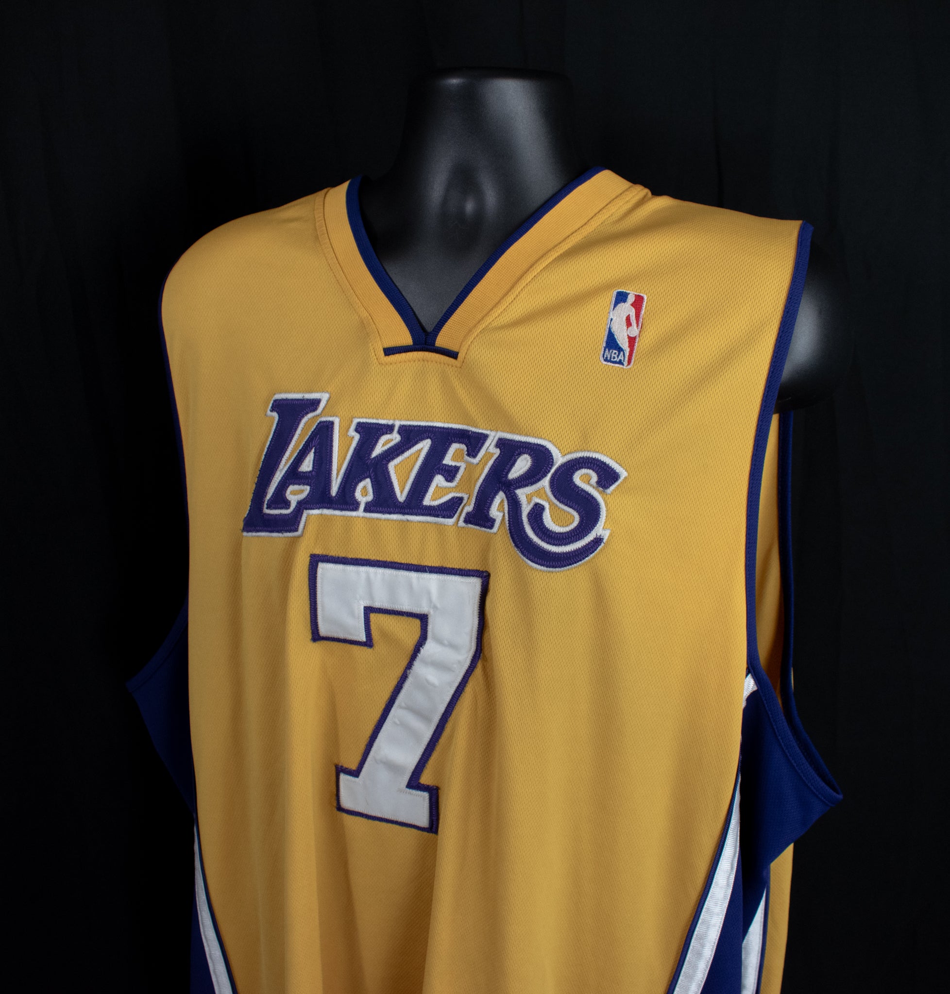Los Angeles Lakers Jersey NBA Authentic Lamar Odom 7 Adidas Men Size 60 Vintage 3XL