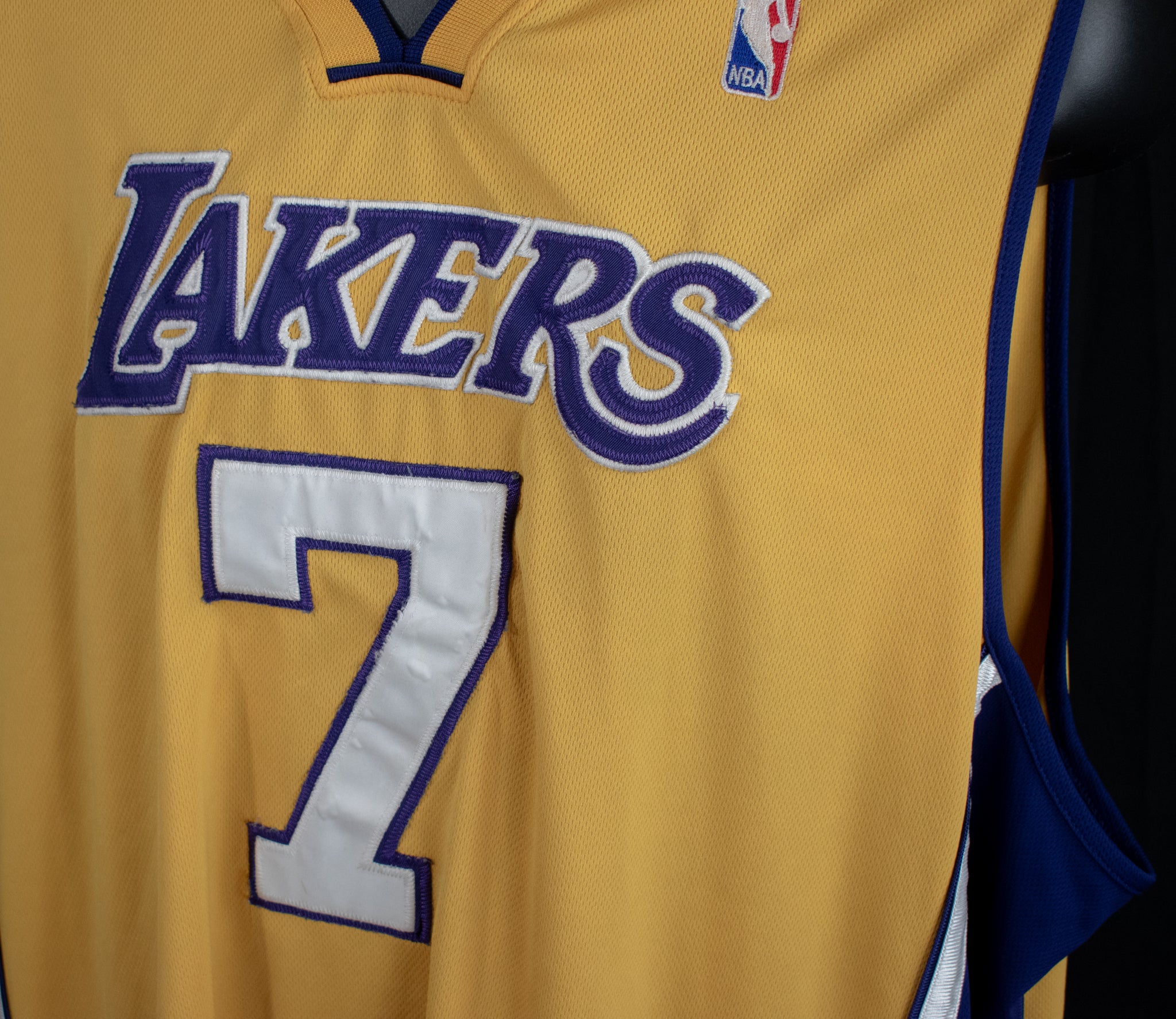 Los Angeles Lakers Jersey NBA Authentic Lamar Odom 7 Adidas Men Size 60 Vintage 3XL