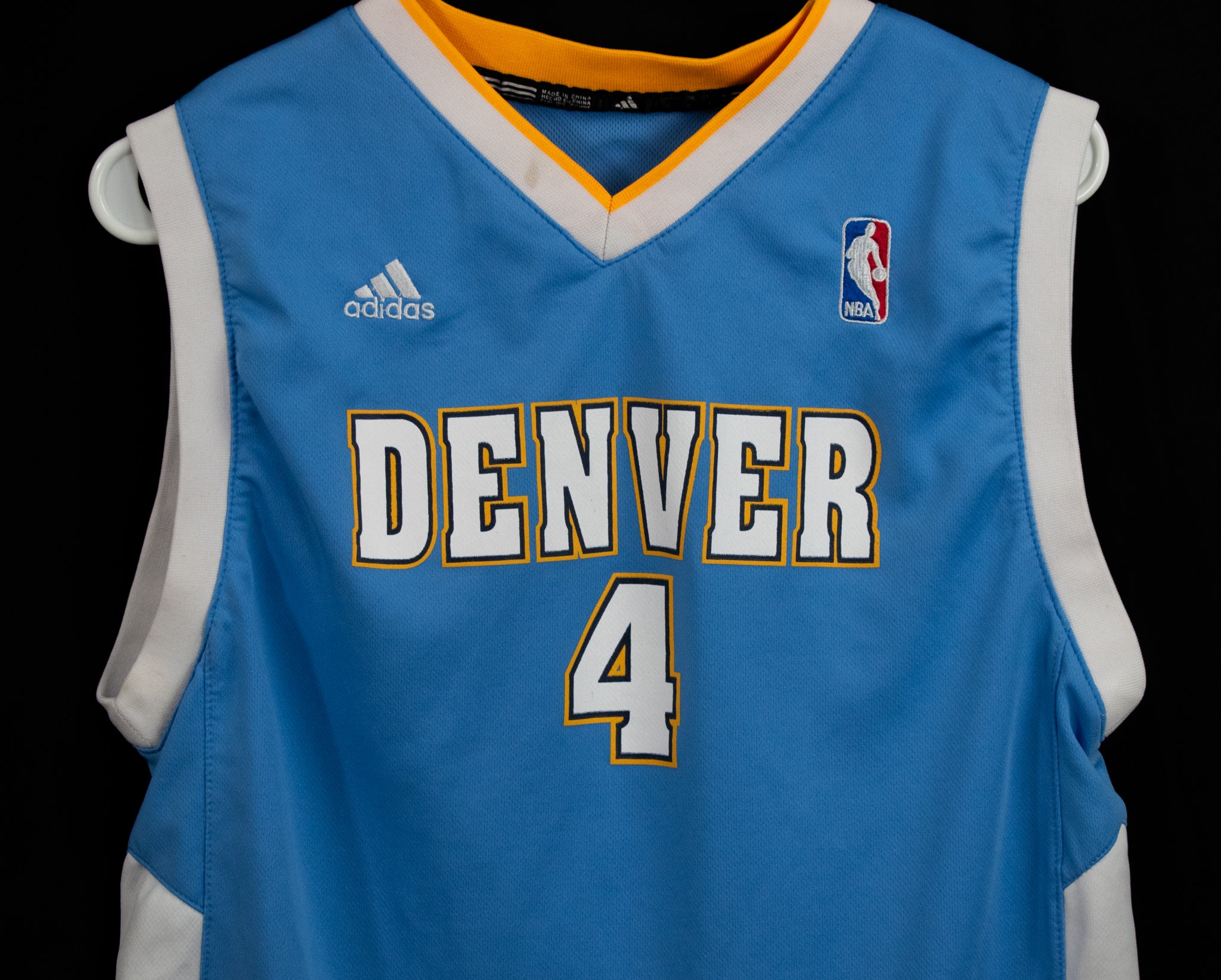 Denver Nuggets Blue Adidas Jersey Large Kids Youth NBA #4 MARTIN