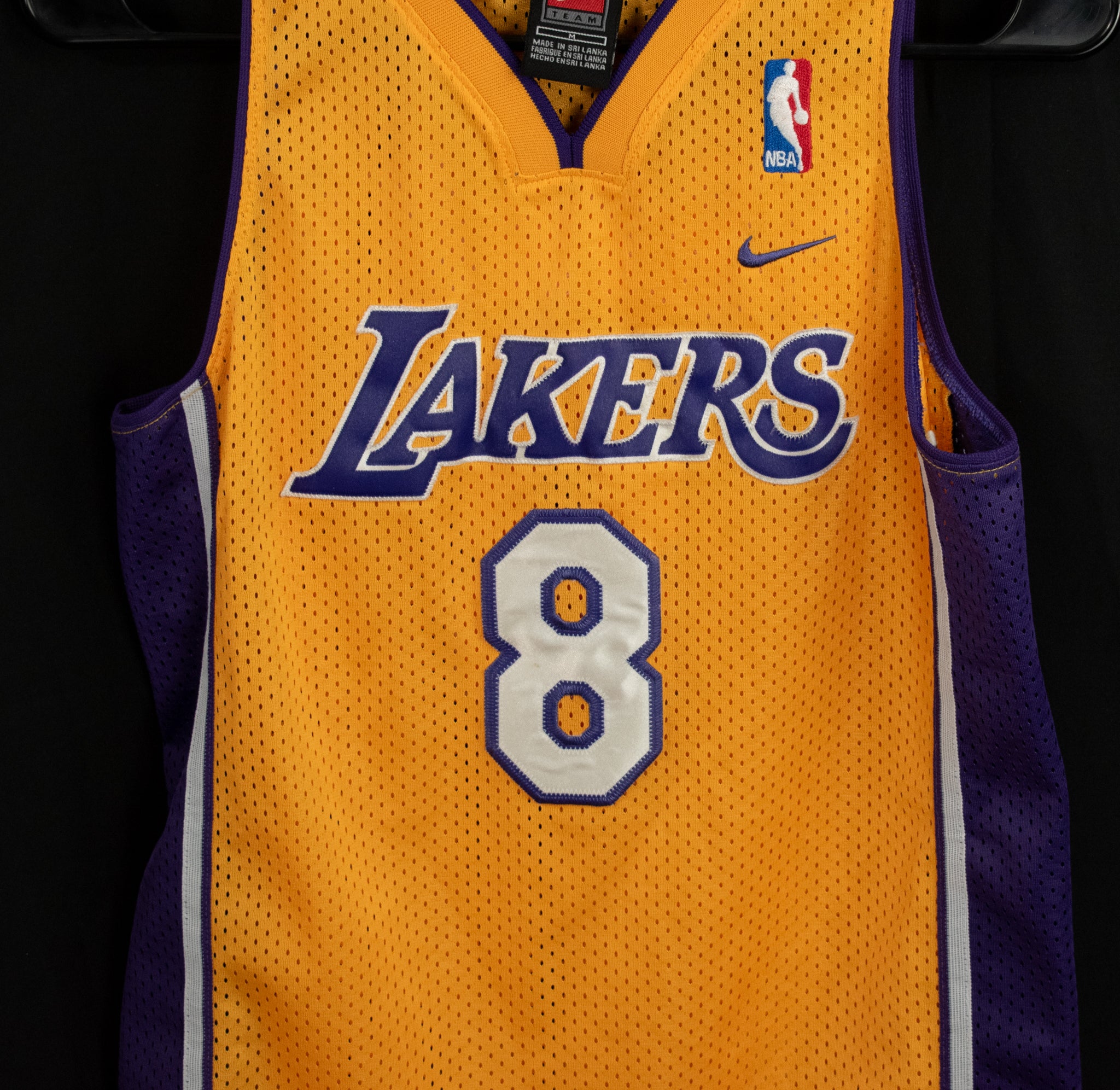 Kobe Bryant LA Lakers Jersey Nike NBA Basketball Medium Kids Youth #8 Yellow