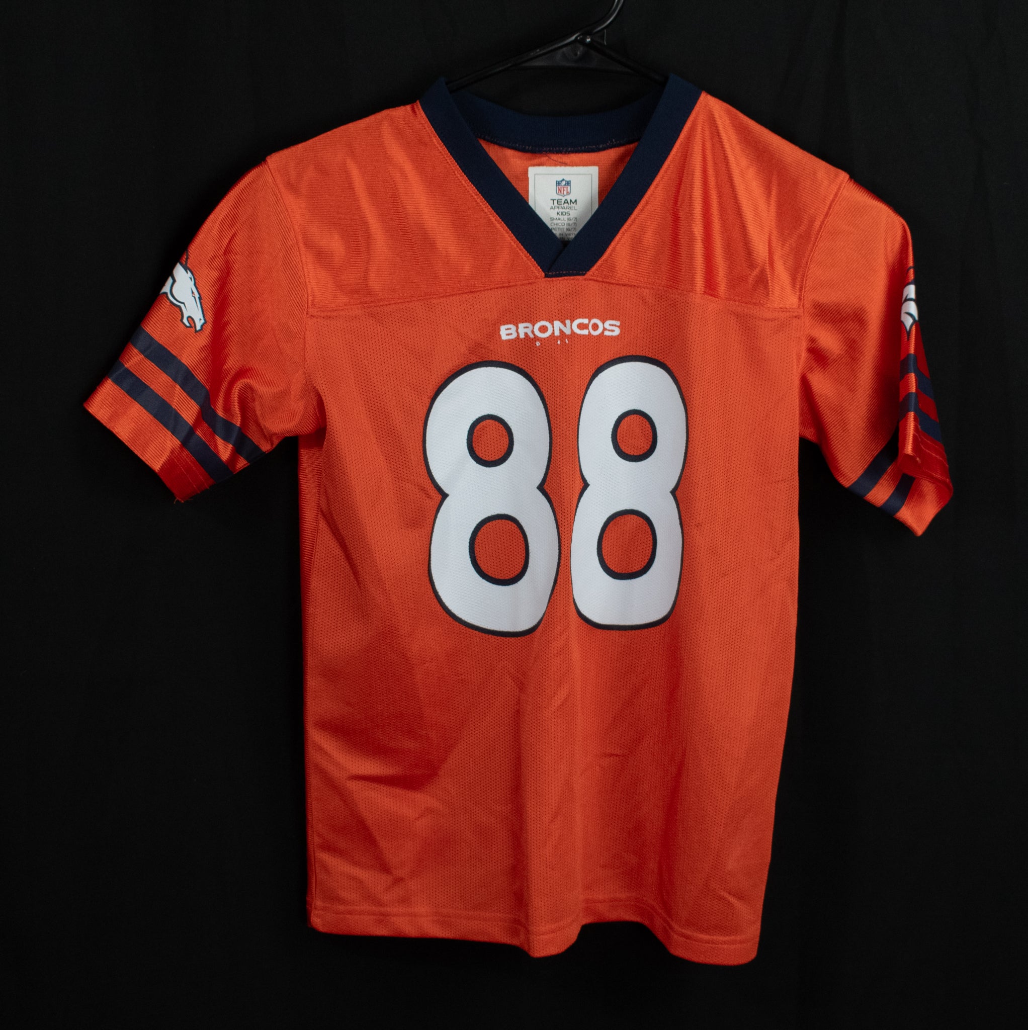 Denver Broncos Football Jersey 88 Thomas Kids NFL Authentic Team Apparel Small