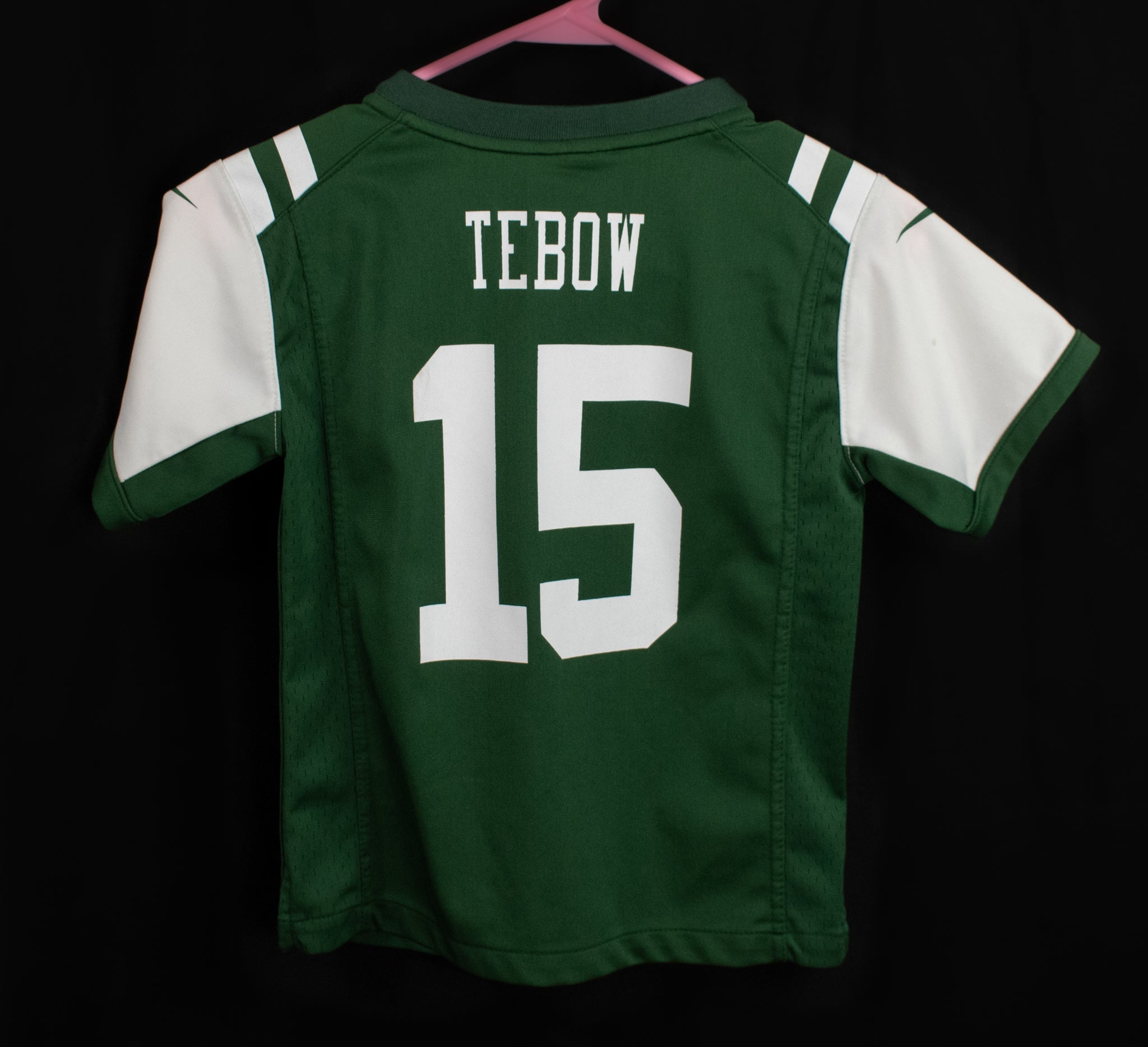 New York Jets Large Nike On Field Jersey 15 Tebow Authentic NFL Green Youth / Kids