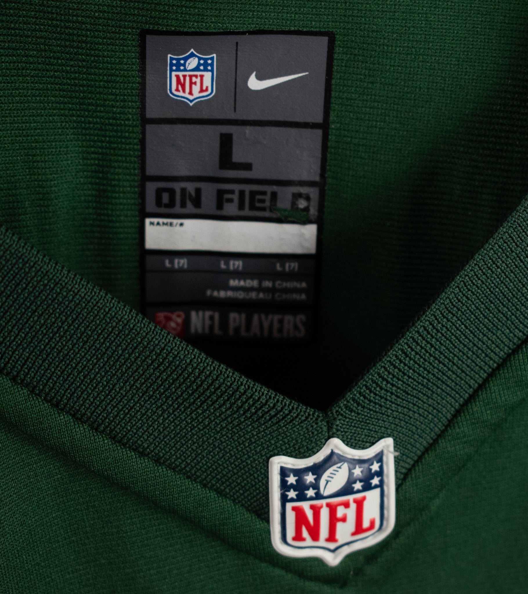 New York Jets Large Nike On Field Jersey 15 Tebow Authentic NFL Green Youth / Kids