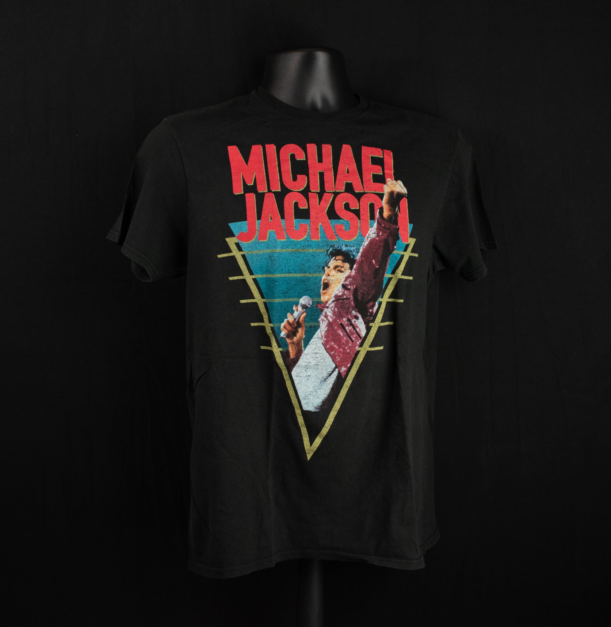 Micheal Jackson Authentic TM Tee Medium T-Shirt Black 2018 Mens Adult Short Sleeve