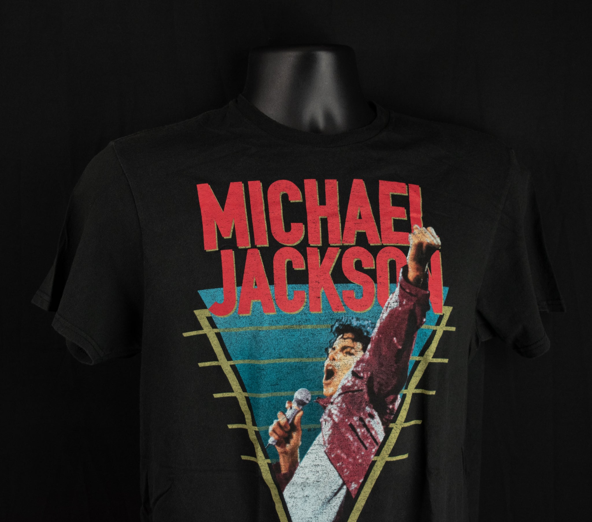 Micheal Jackson Authentic TM Tee Medium T-Shirt Black 2018 Mens Adult Short Sleeve