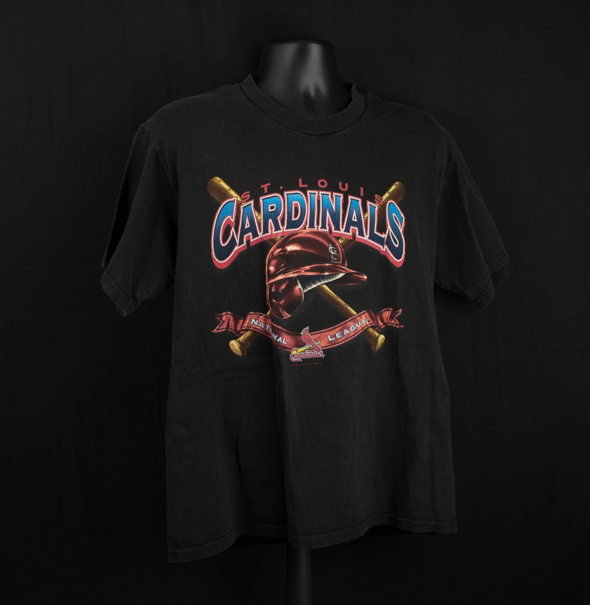 St Louis Cardinals MLB Baseball Shirt Large Vintage MLB Shirt CSA 2003 Black