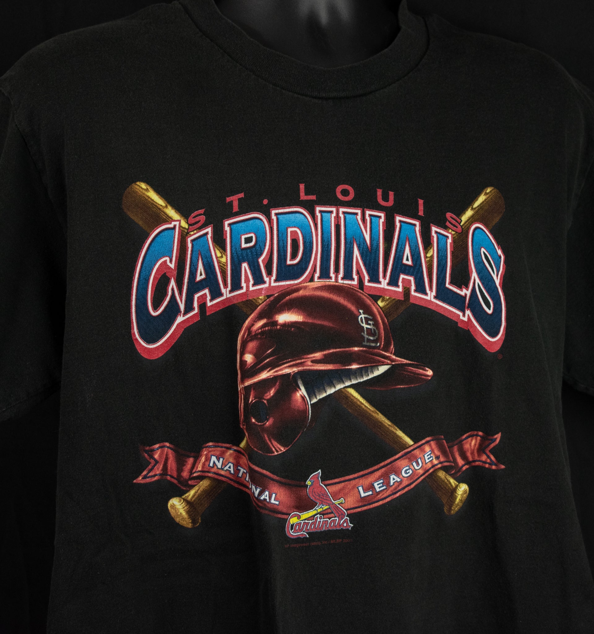 St Louis Cardinals MLB Baseball Shirt Large Vintage MLB Shirt CSA 2003 Black