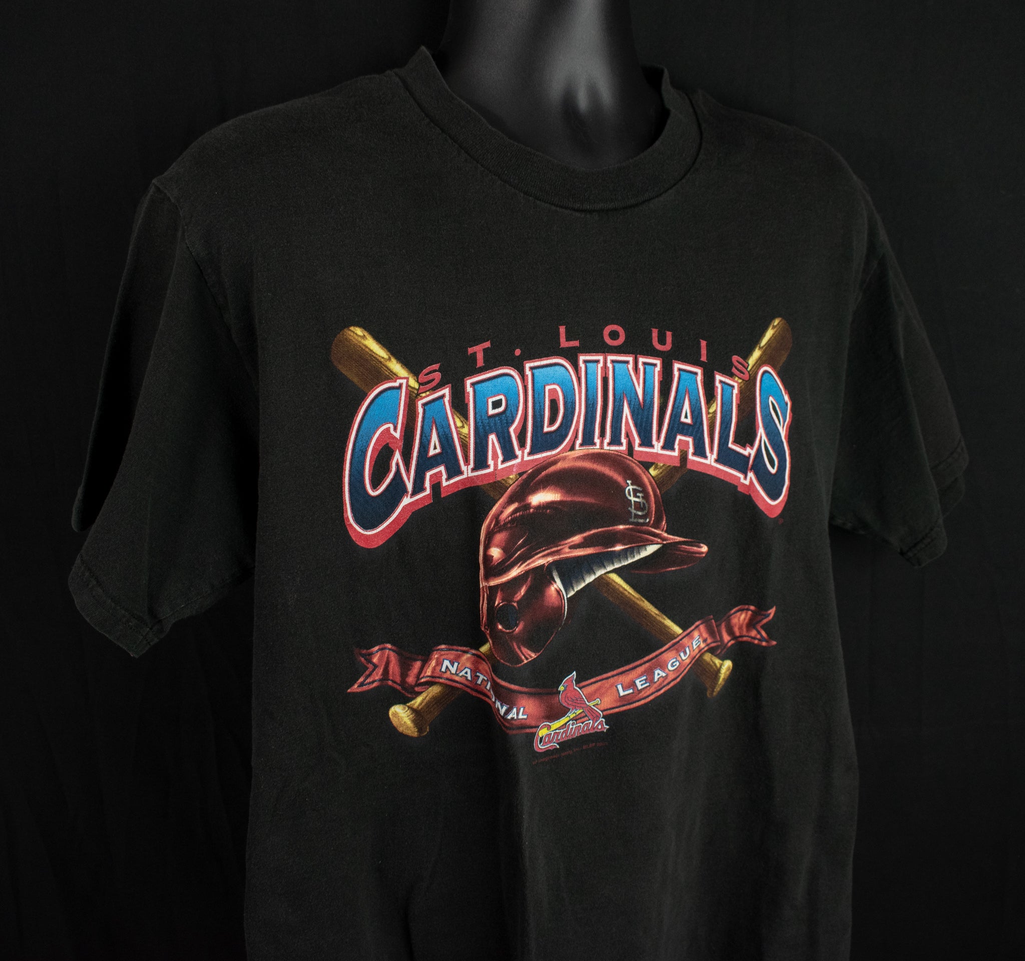 St Louis Cardinals MLB Baseball Shirt Large Vintage MLB Shirt CSA 2003 Black