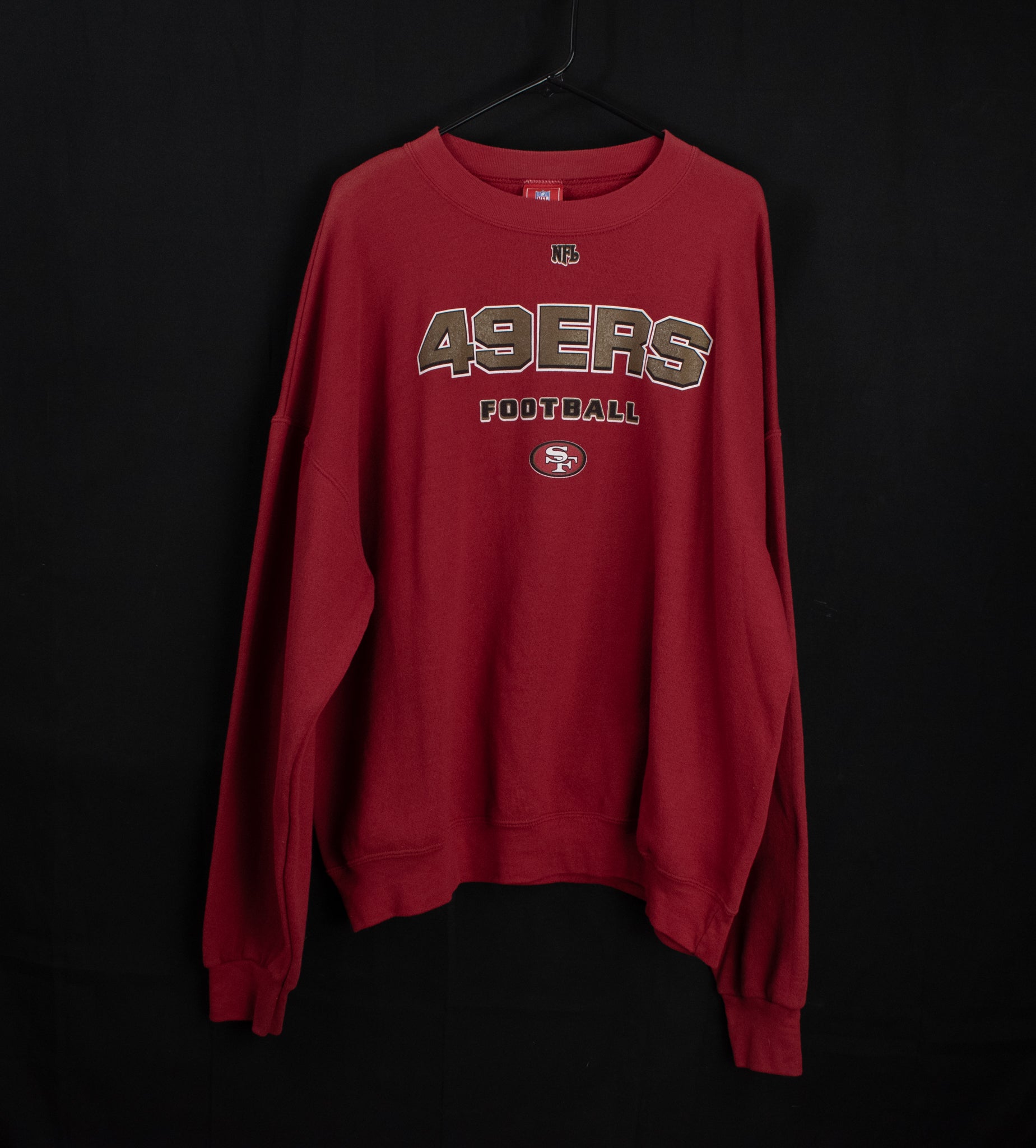 Vintage 49ers Sweatshirt Pullover 2XL NFL Football Sweatshirt Used Red Adult
