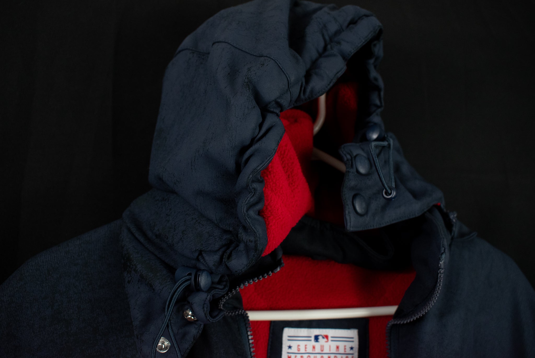Boston Red Sox MLB Baseball Winter Jacket Large 16-18 Kids Coat Red Blue Youth