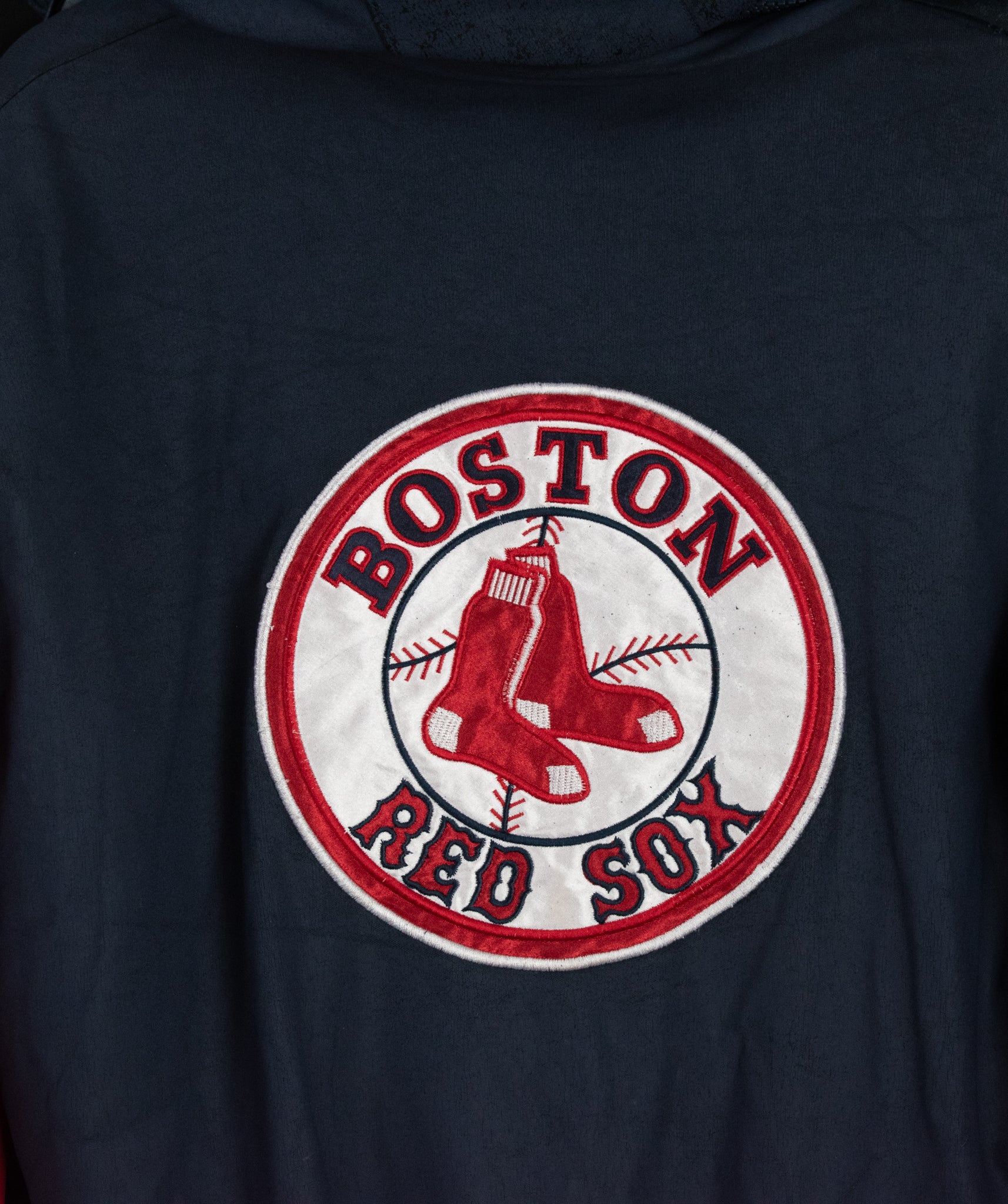Boston Red Sox MLB Baseball Winter Jacket Large 16-18 Kids Coat Red Blue Youth