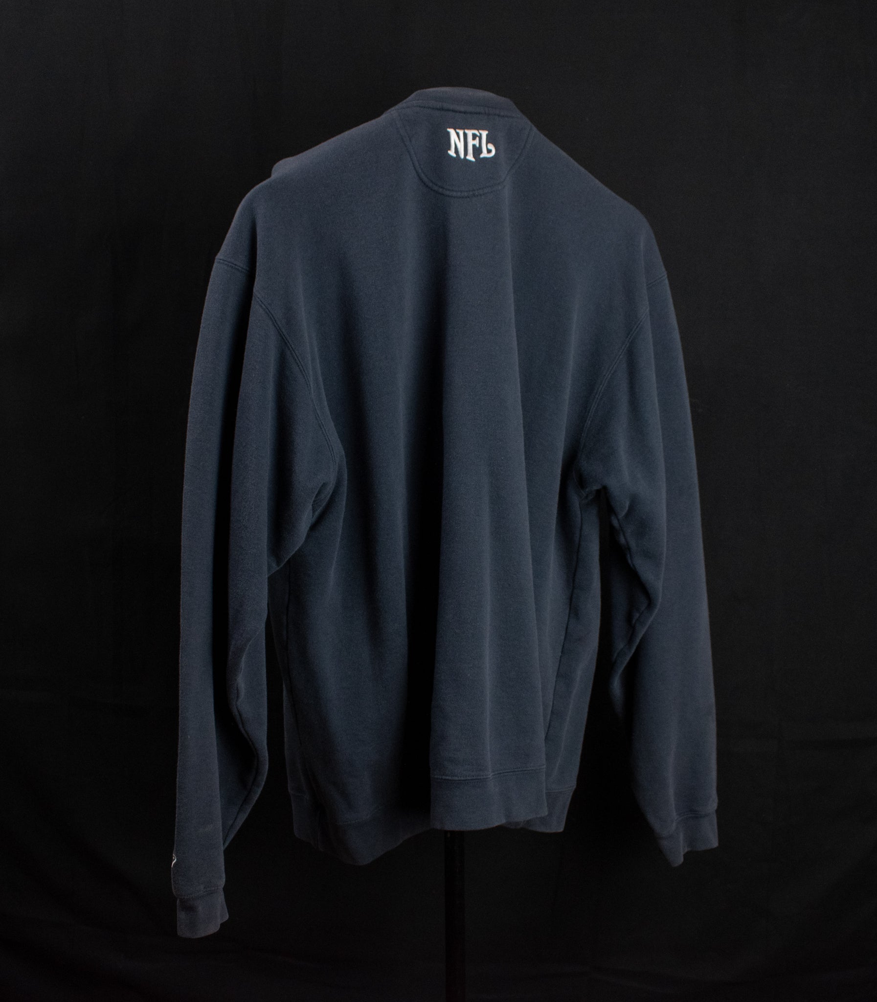 Houston Texans Large Pullover Sweatshirt Medium Reebok Authentic Faded Blue