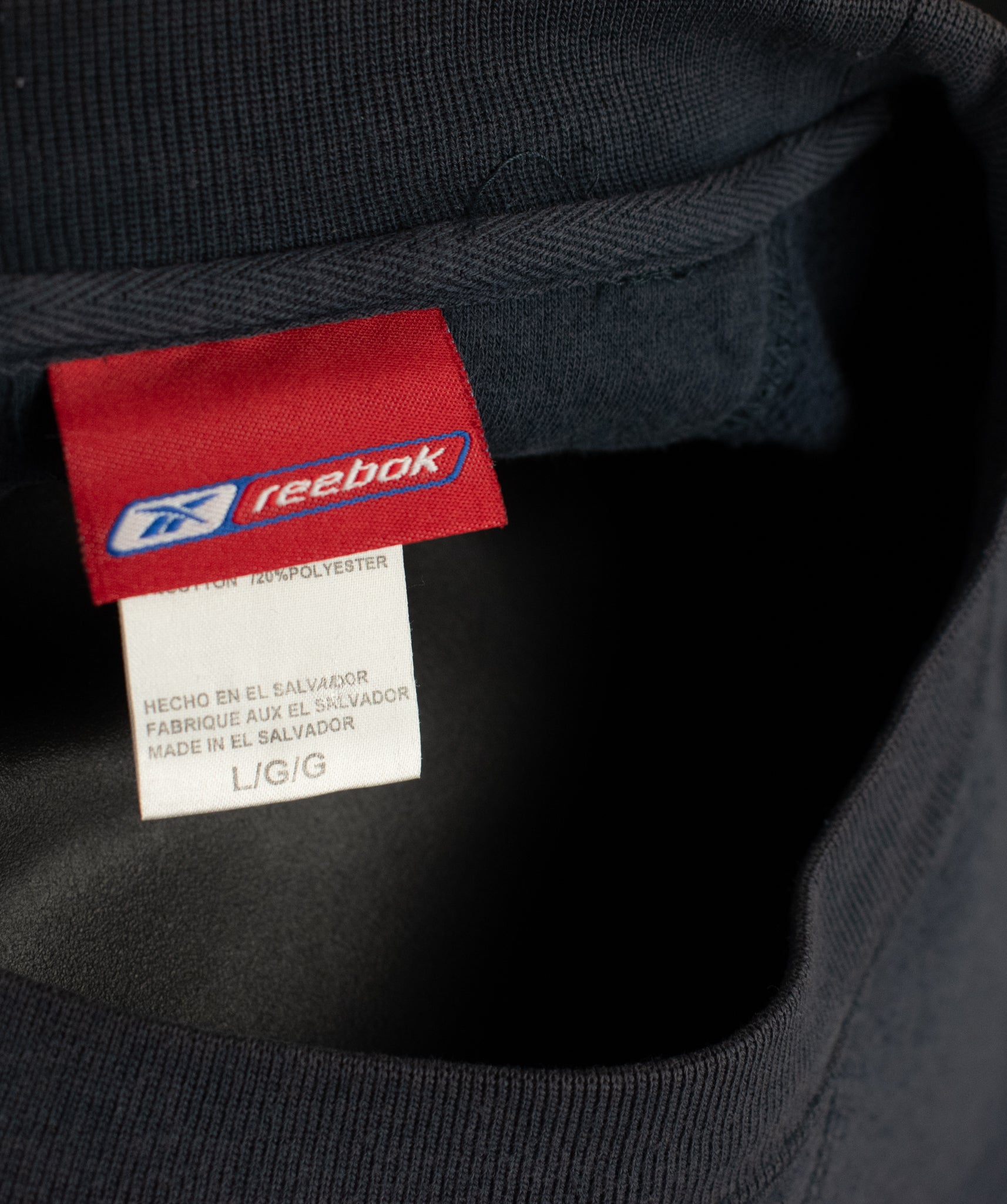 Houston Texans Large Pullover Sweatshirt Medium Reebok Authentic Faded Blue