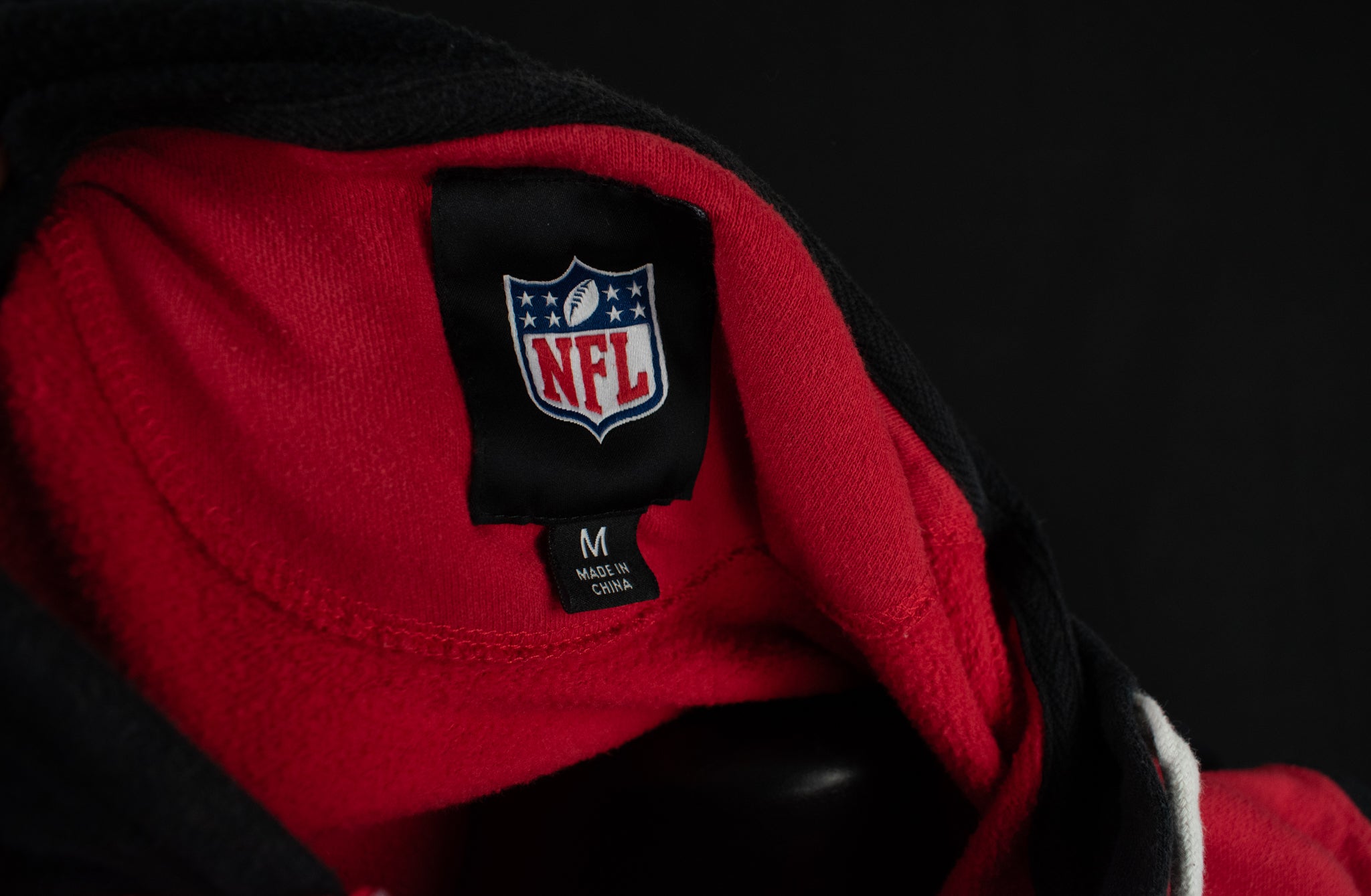 Atlanta Falcons Mens Zip Up Hoodie Medium NFL Football Sweatshirt Red Black