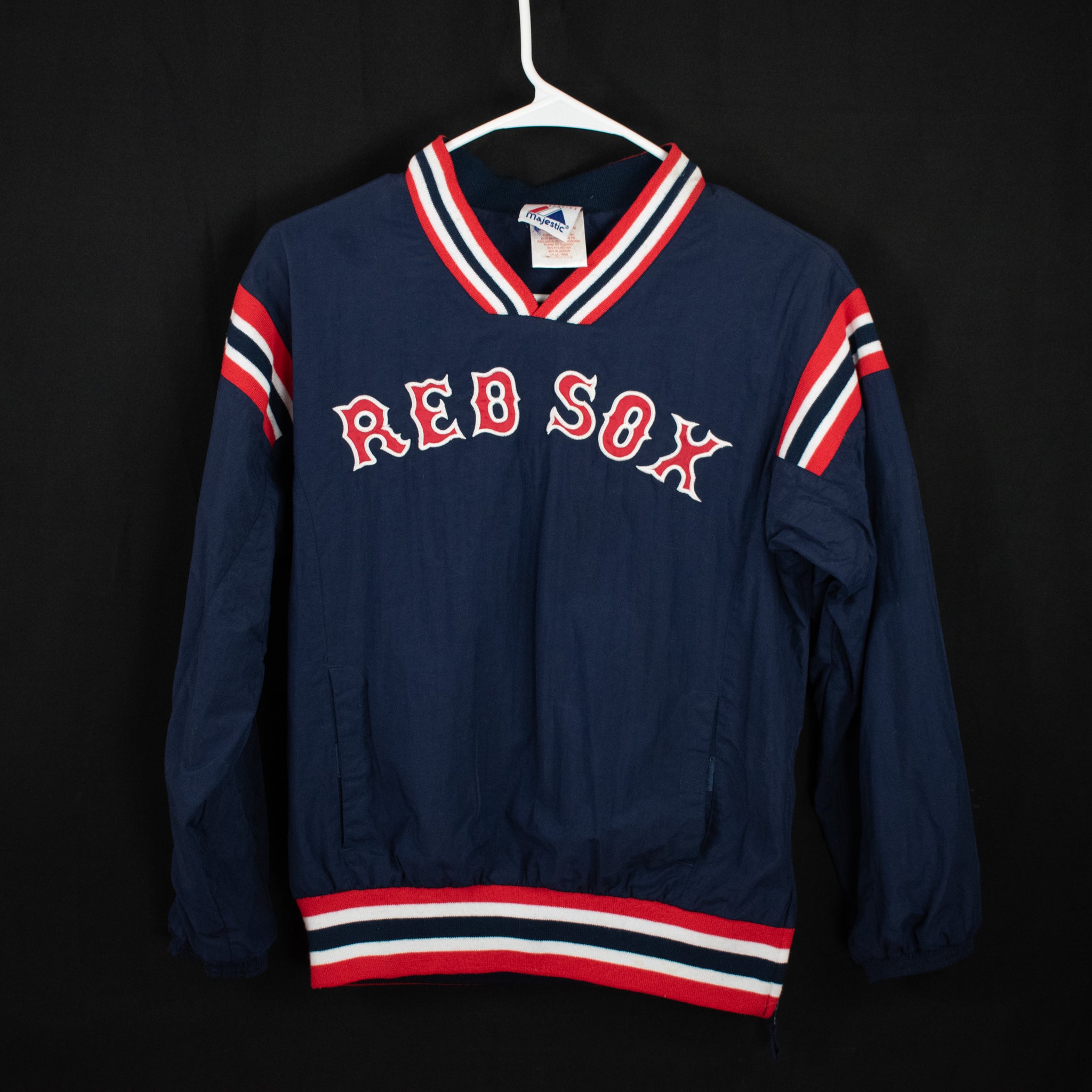 Boston Red Sox MLB Baseball Pullover Majestic Kids Medium Authentic MLB Windbreaker 10-12