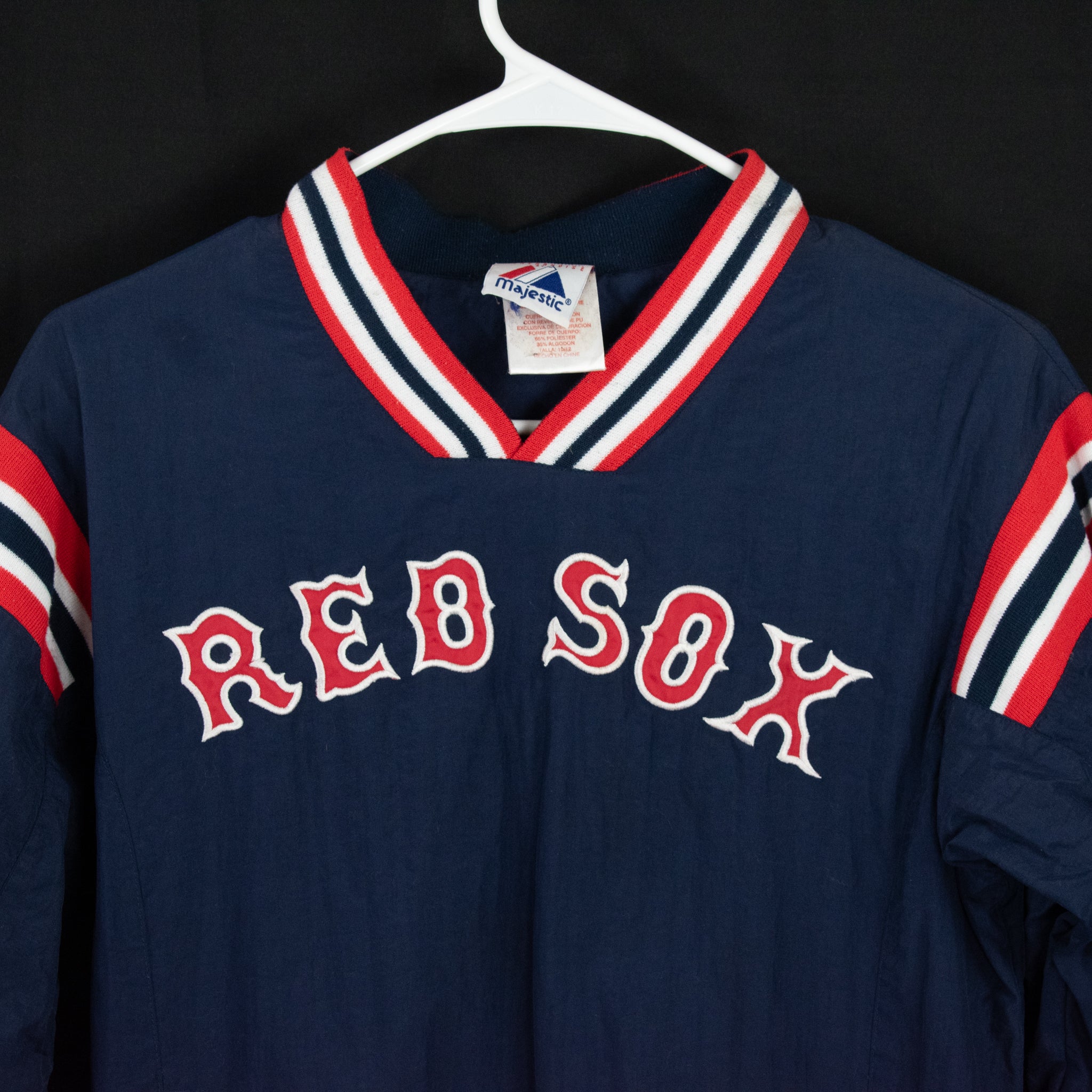 Boston Red Sox MLB Baseball Pullover Majestic Kids Medium Authentic MLB Windbreaker 10-12