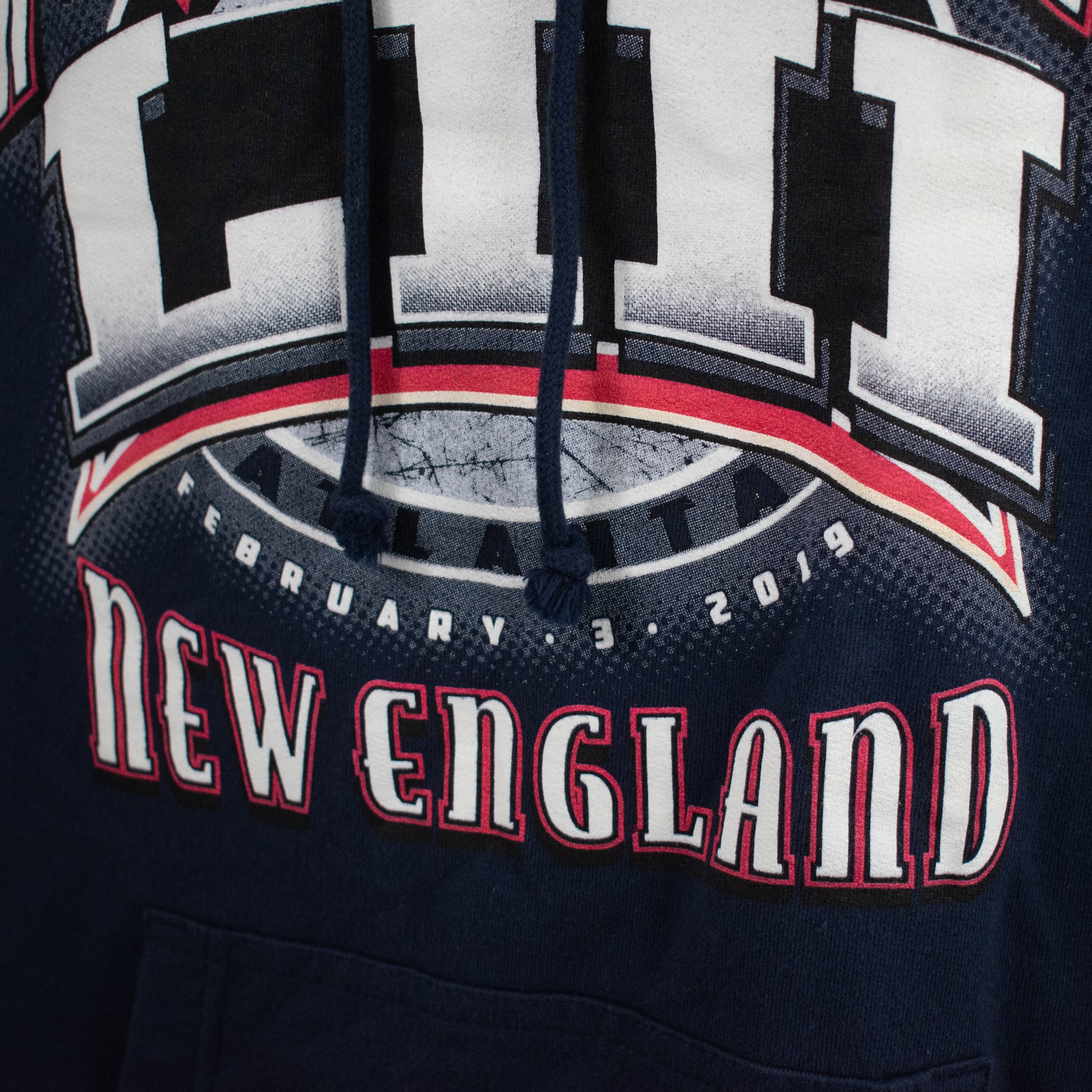 New England Patriots Hoodie World Champions 2019 Sweatshirt NFL Football Blue Adult