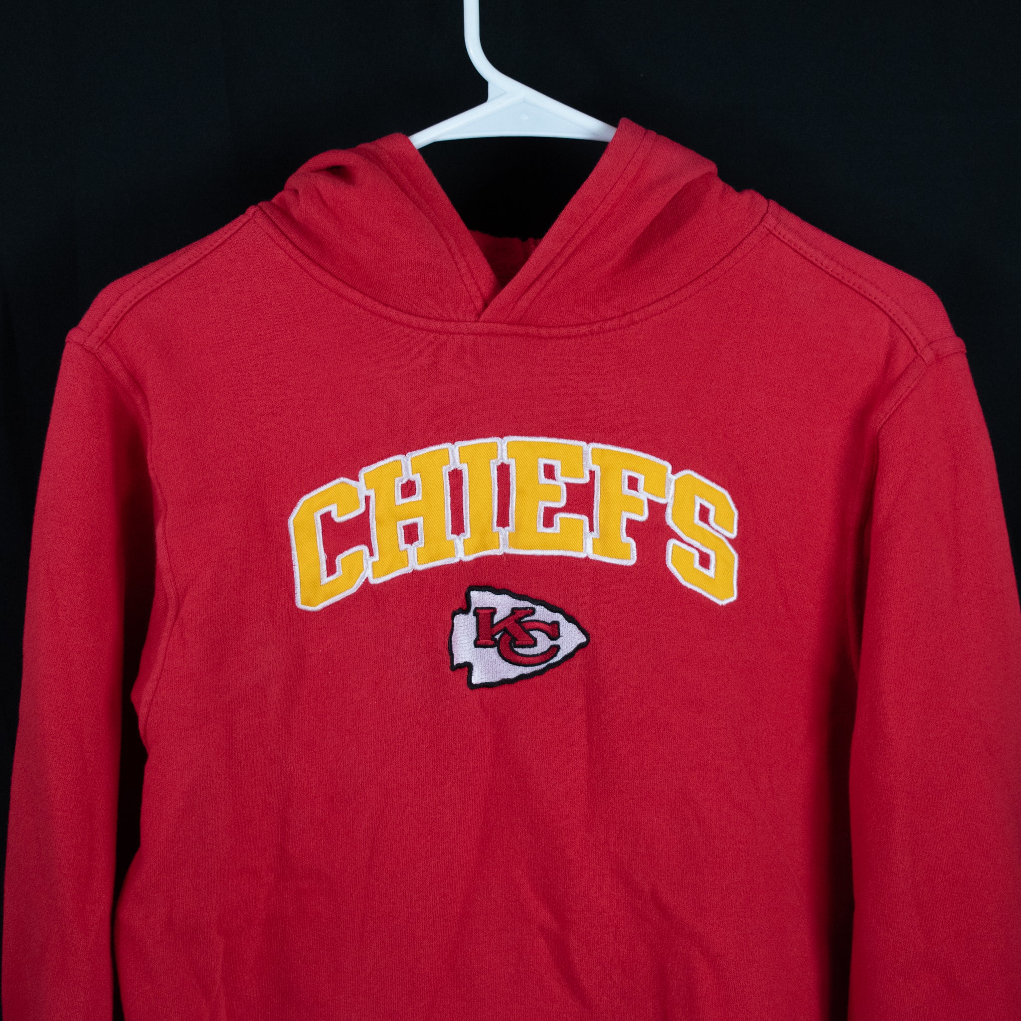 Kansas City Chiefs Sweatshirt Red Hoodie NFL Football Hoodie Youth X-Large Sweater