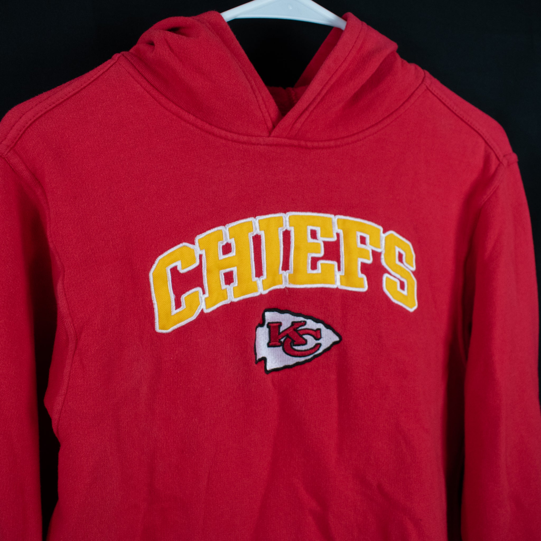 Kansas City Chiefs Sweatshirt Red Hoodie NFL Football Hoodie Youth X-Large Sweater