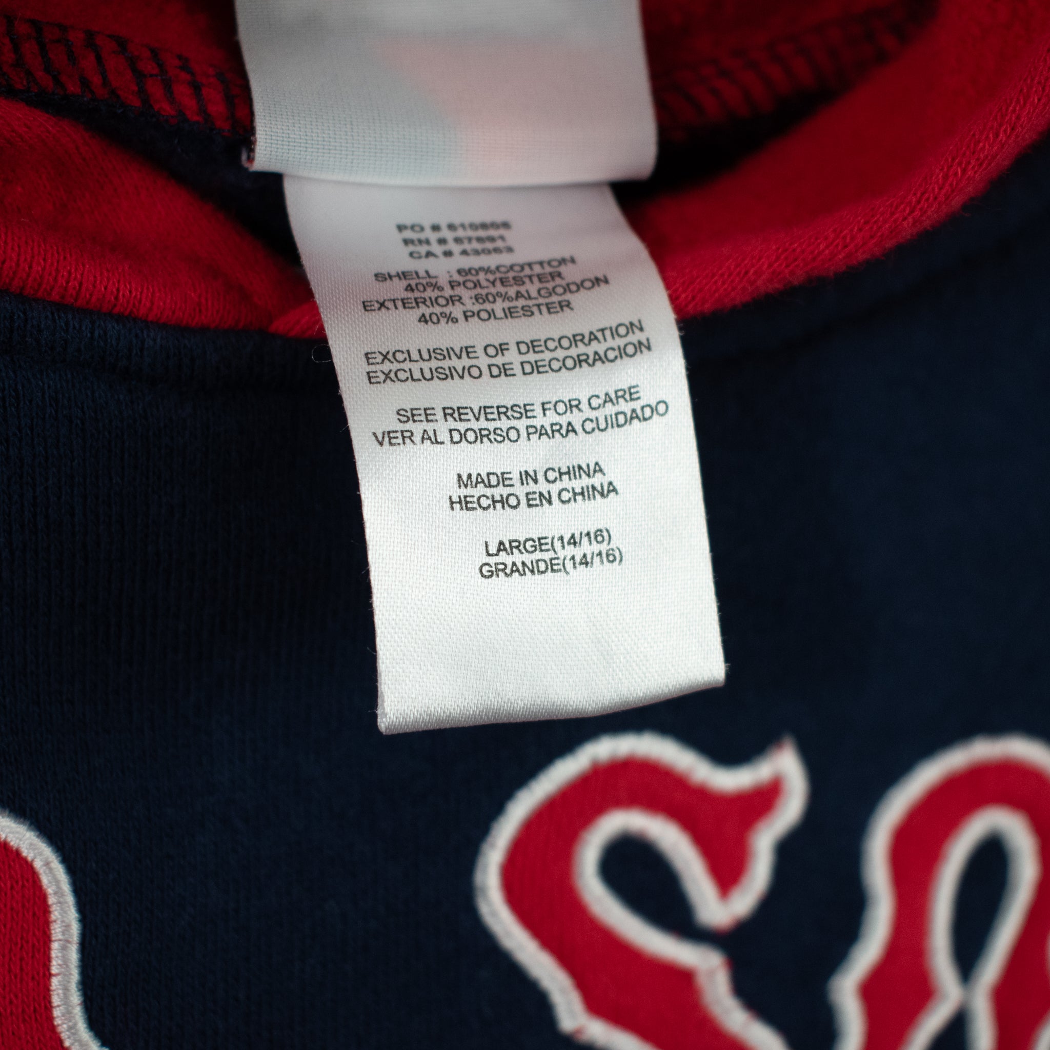 Boston Red Sox Kids Large 14-16 Sweatshirt MLB Baseball Hoodie Authentic Majestic
