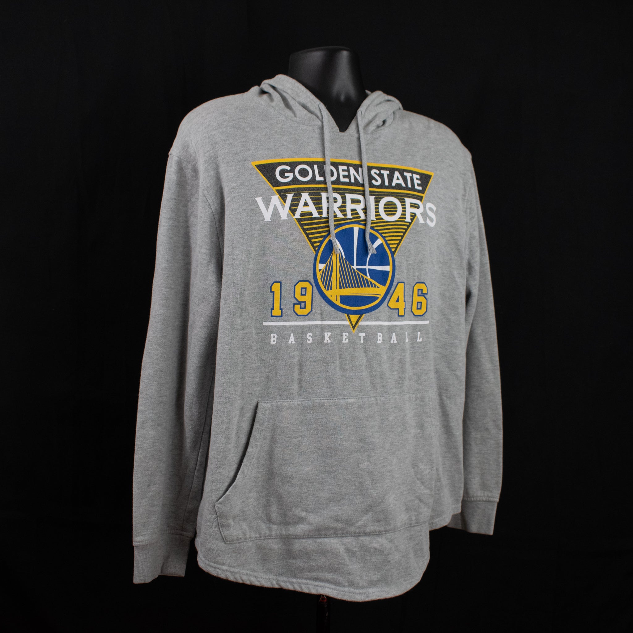 Golden State Warriors Basketball Hoodie Grey XXL Sweatshirt NBA Adult Mens
