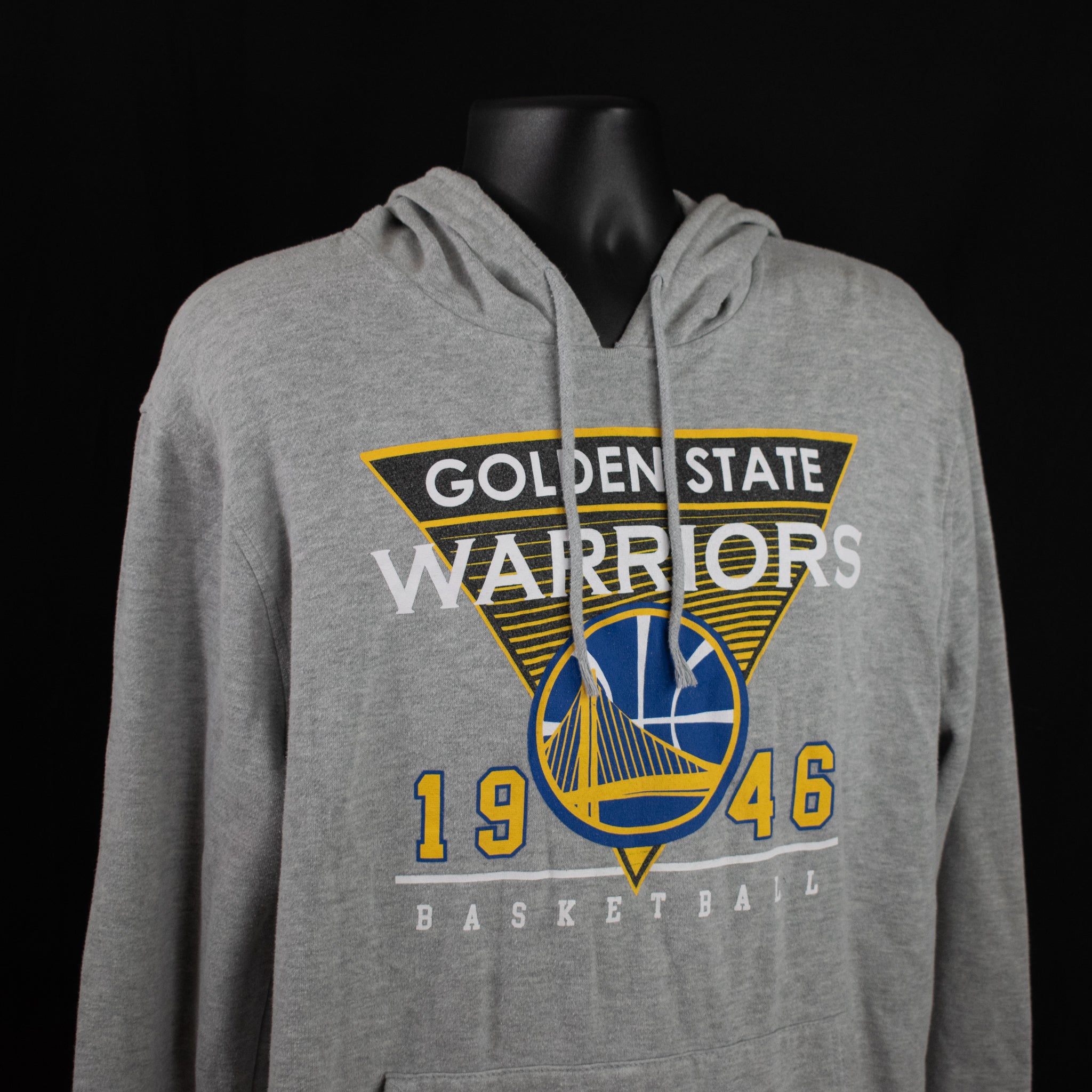 Golden State Warriors Basketball Hoodie Grey XXL Sweatshirt NBA Adult Mens