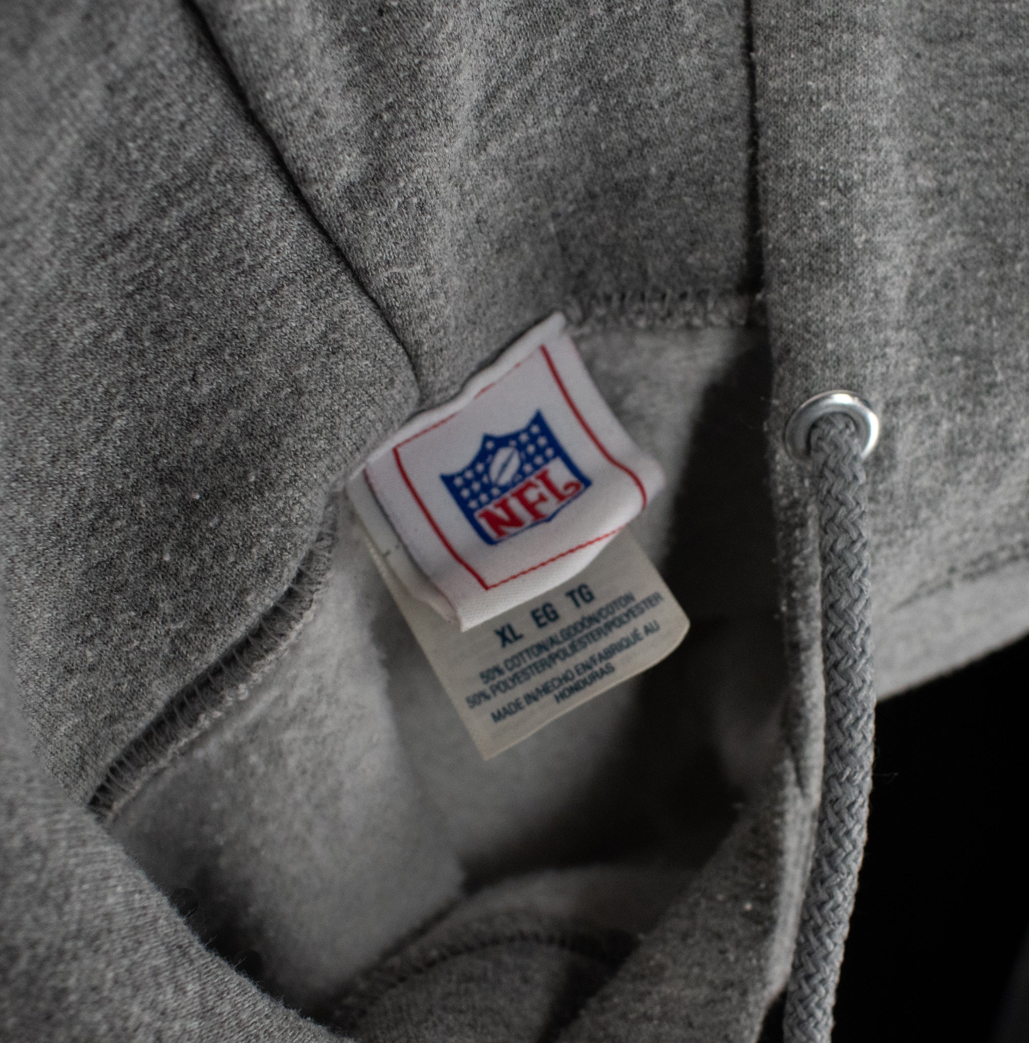New England Patriots XL Sweatshirt NFL Football Hoodie Adult Authentic Reebok Gray