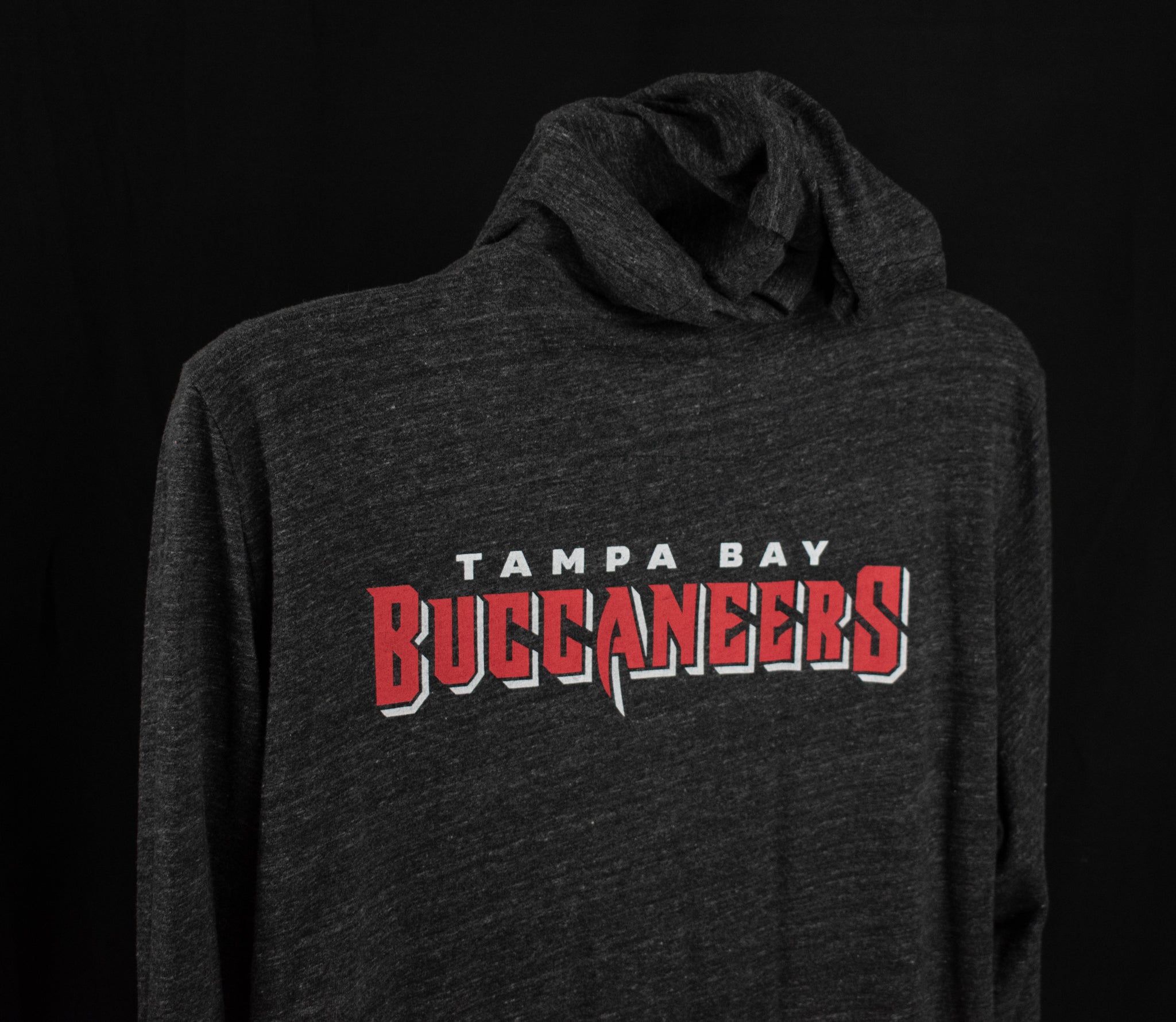 Tampa Bay Buccaneers NFL Football Large Grey Hoodie Authentic Zip Up Adult Sweatshirt