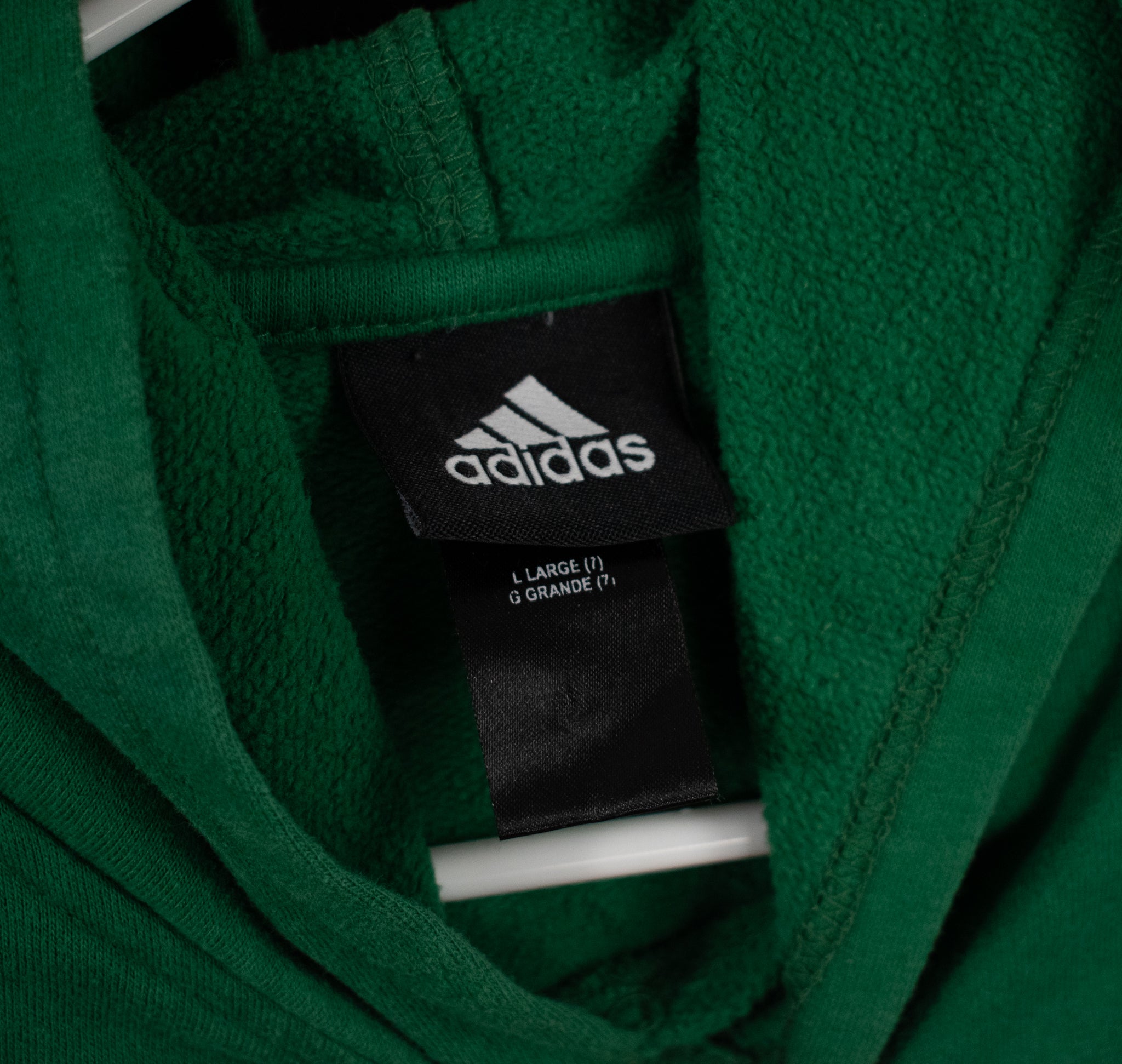 Boston Celtics NBA Basketball Hoodie Adidas Large Size 7 Youth Green Pullover Sweatshirt