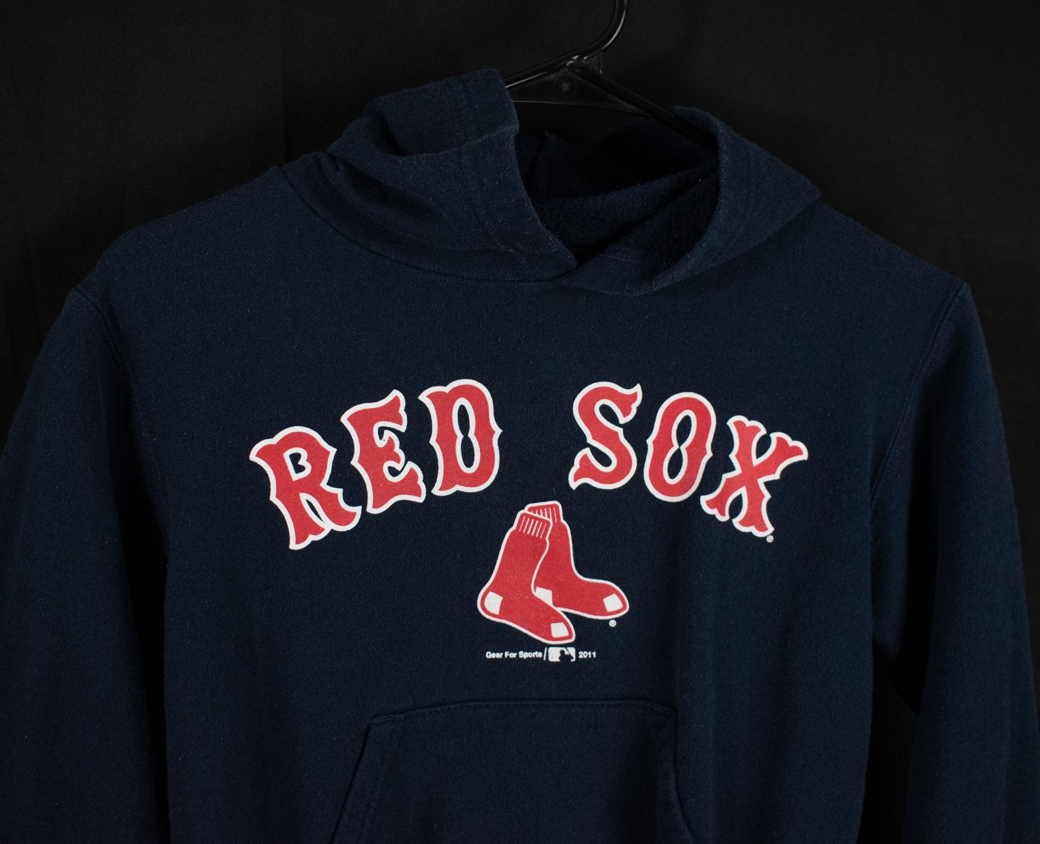 Boston Red Sox Hoodie Kids Small Used Gear For Sports Blue Sweatshirt