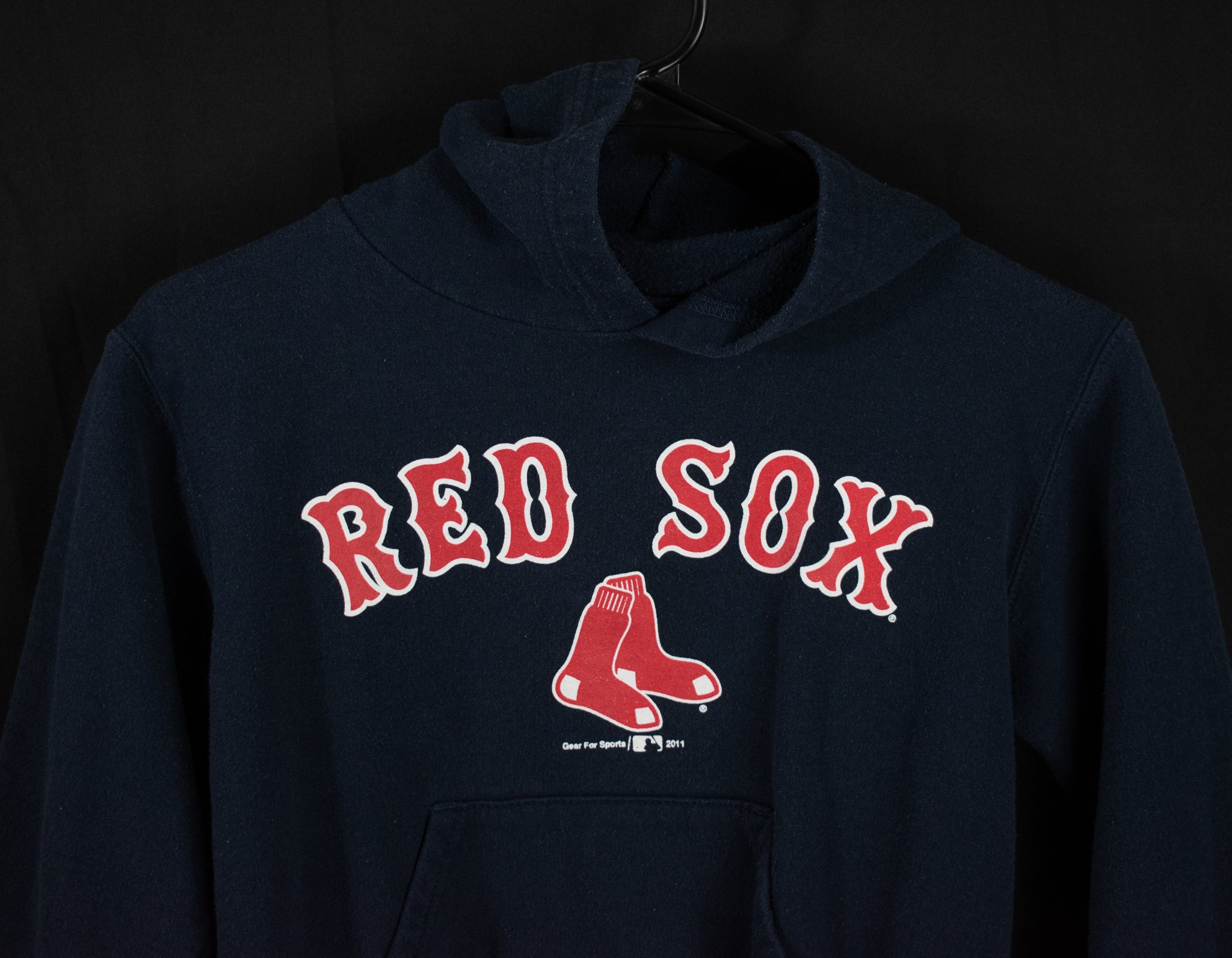 Boston Red Sox Hoodie Kids Small Used Gear For Sports Blue Sweatshirt