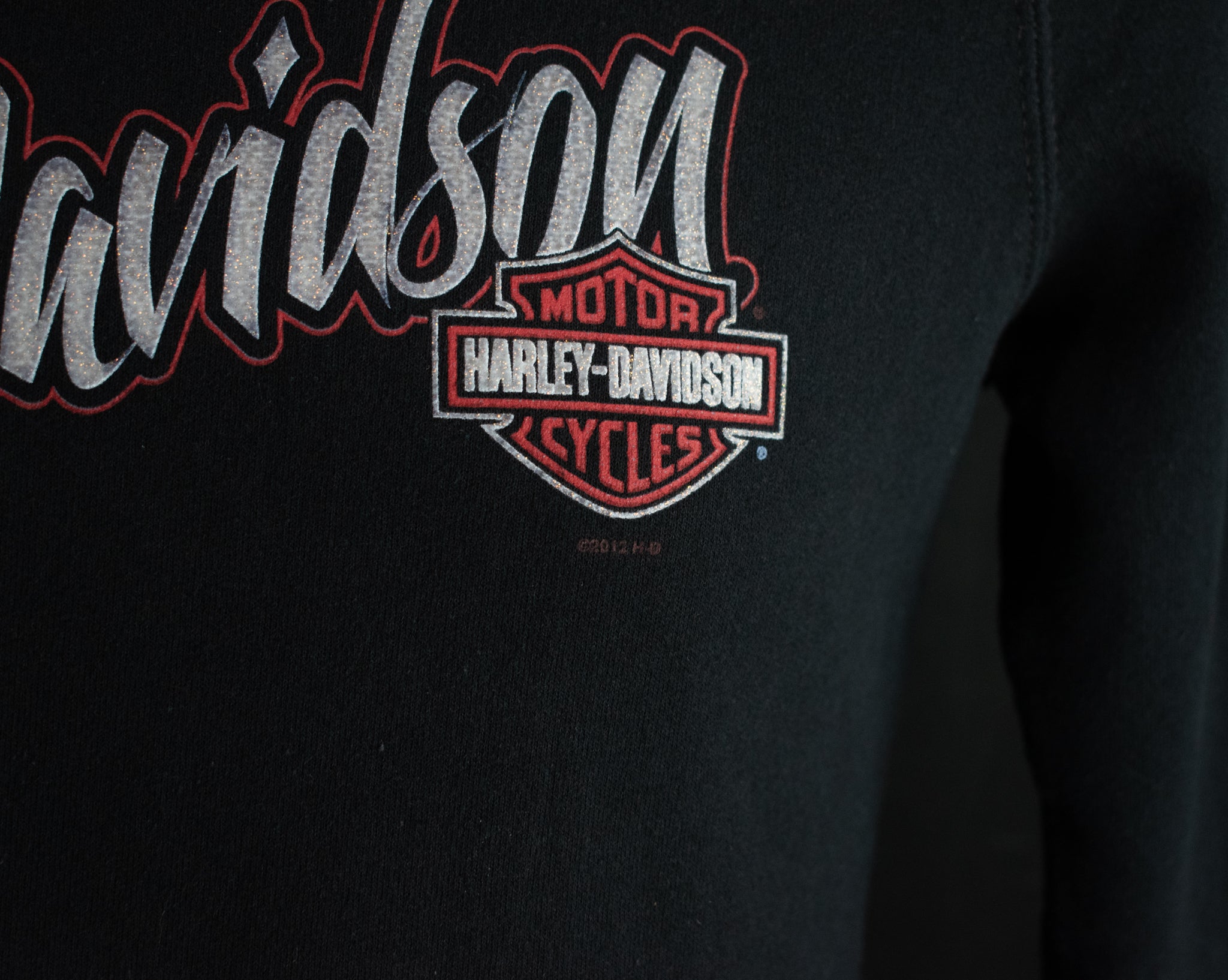 Harley Davidson Sweatshirt Authentic Black Pullover Youth Small Sweater Texas El Paso